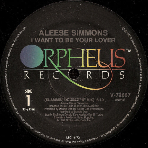 Aleese Simmons - I Want To Be Your Lover 12