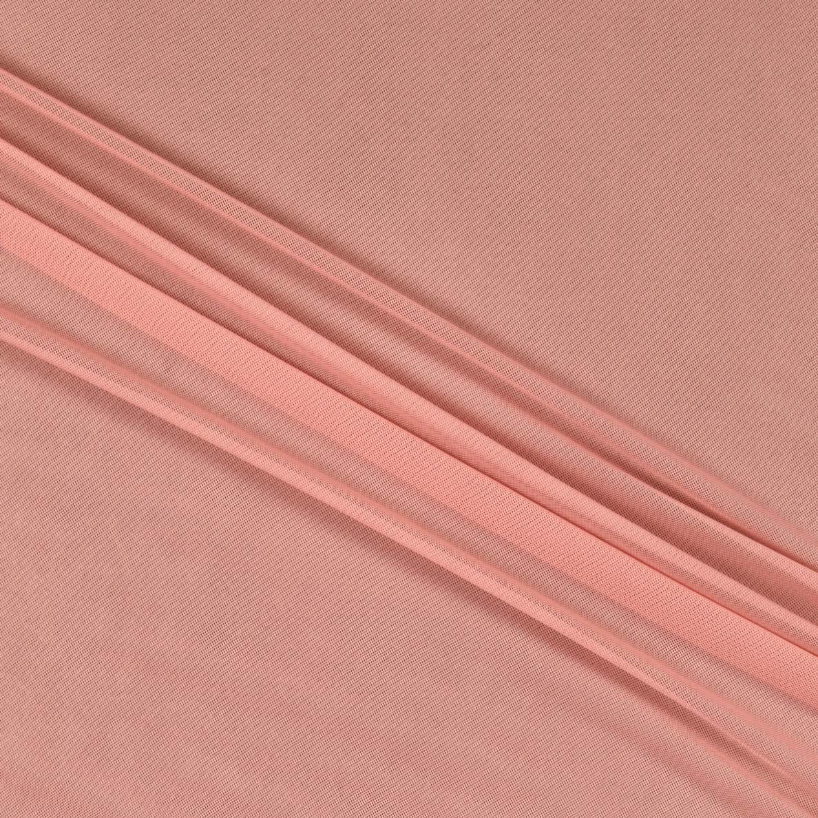 Premium Power Stretch Mesh Fabric - Dusty Rose Color - Sold by the Yard | Ideal for Dancewear, Athletic Apparel & Costume Design