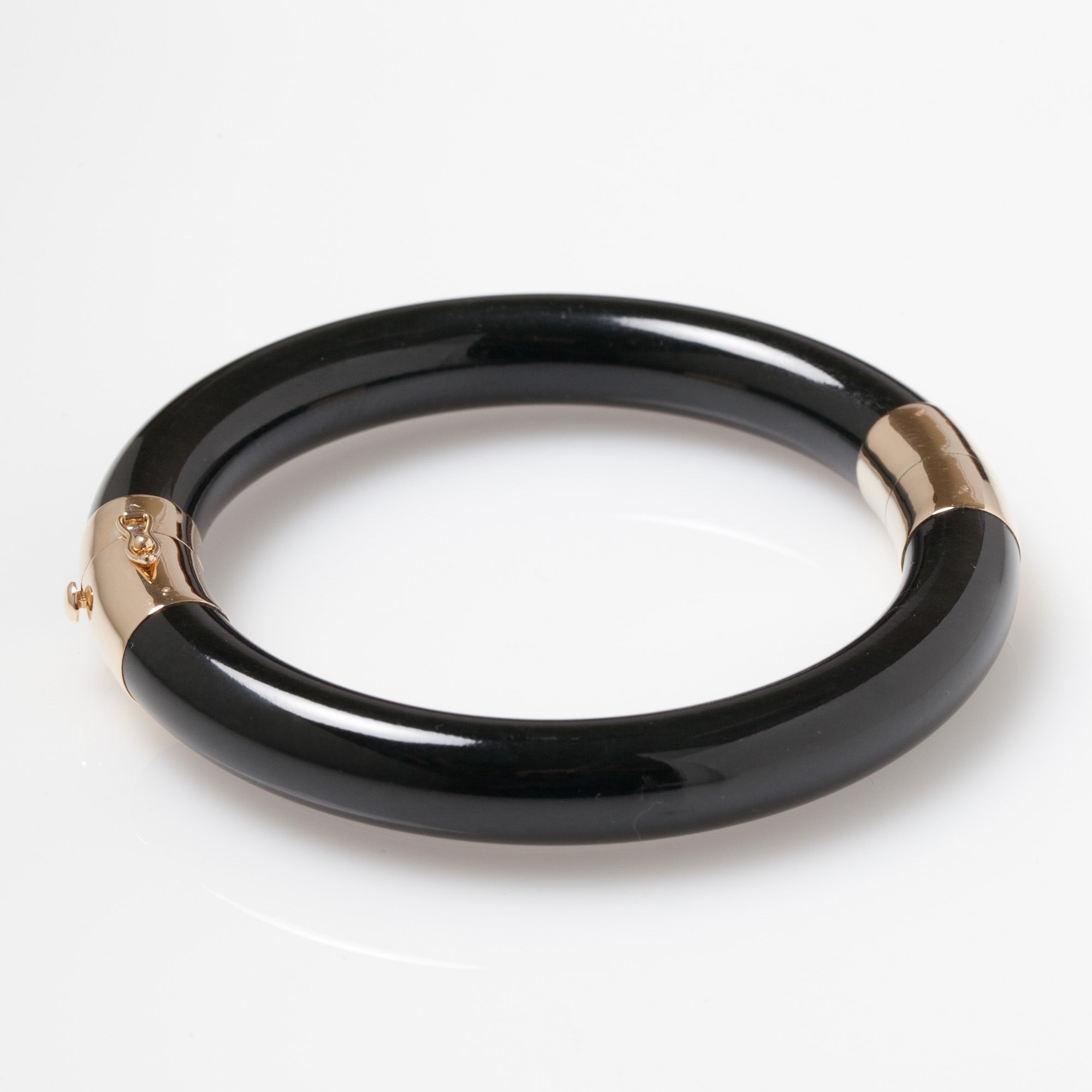 Black Jade Pacific Bangle - Elegant Handmade Jewelry for Women, Perfect for Parties, Weddings & Special Occasions