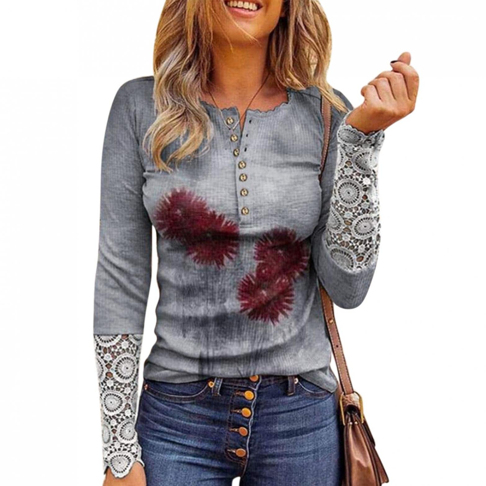 Women's Sexy Casual Tops - Fall & Summer Short Sleeve Pleated Blouse, Loose Flowy Tunic for Everyday Wear | Perfect for Office, Dating & Weekend Outfits