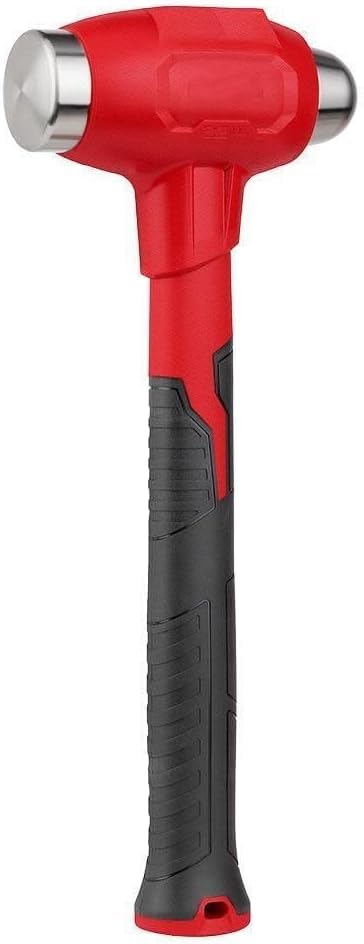 Milwaukee 32oz Dead Blow Ball Peen Hammer (48229141) - Durable Construction Tool for Auto Repair, Metalworking & DIY Projects