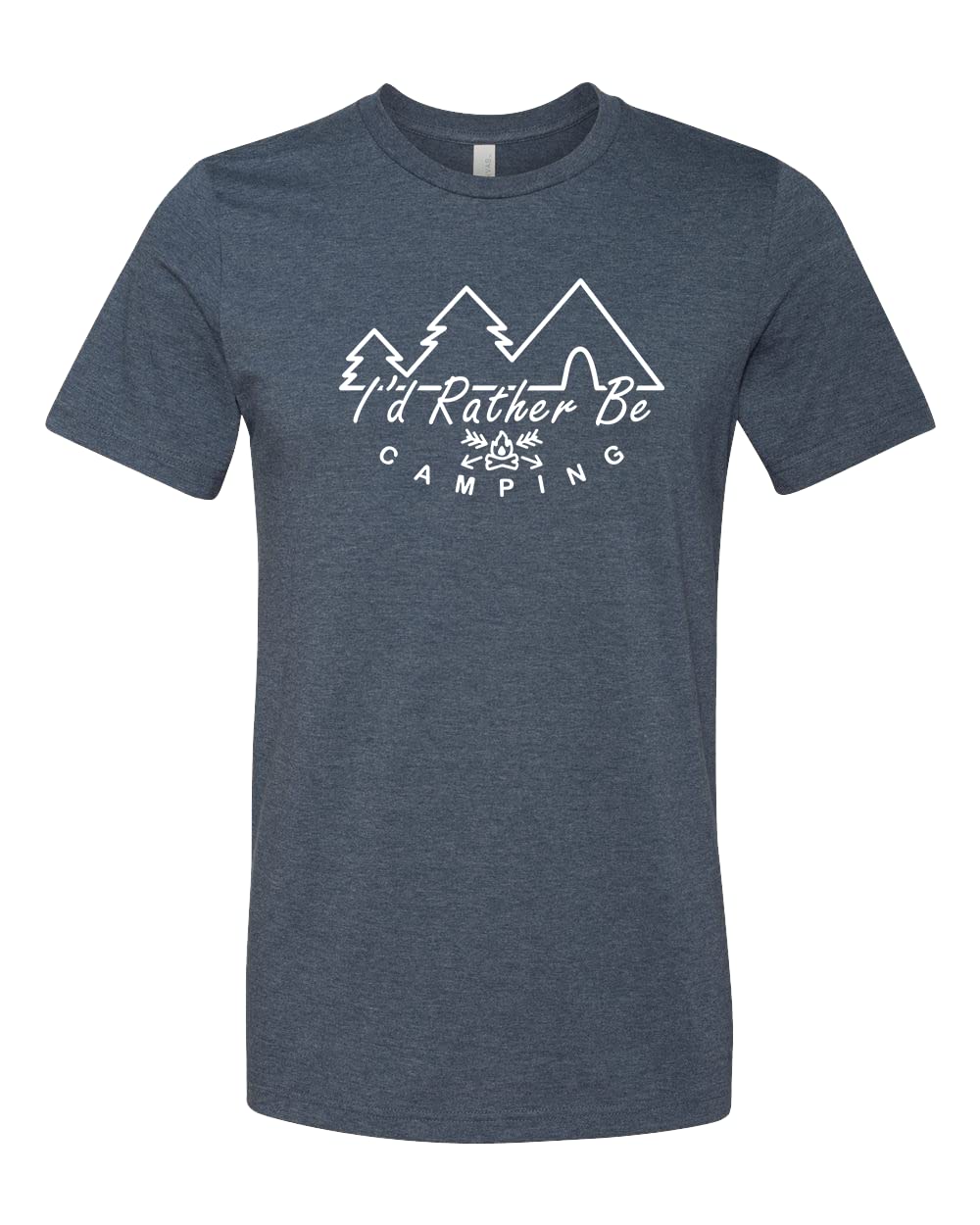 I'd Rather Be Camping T-Shirt - Funny Camping Tee for Hiking & Outdoor Adventures - Perfect Gift for Camp Lovers - Ideal for Camping Trips, Backpacking & Nature Exploration