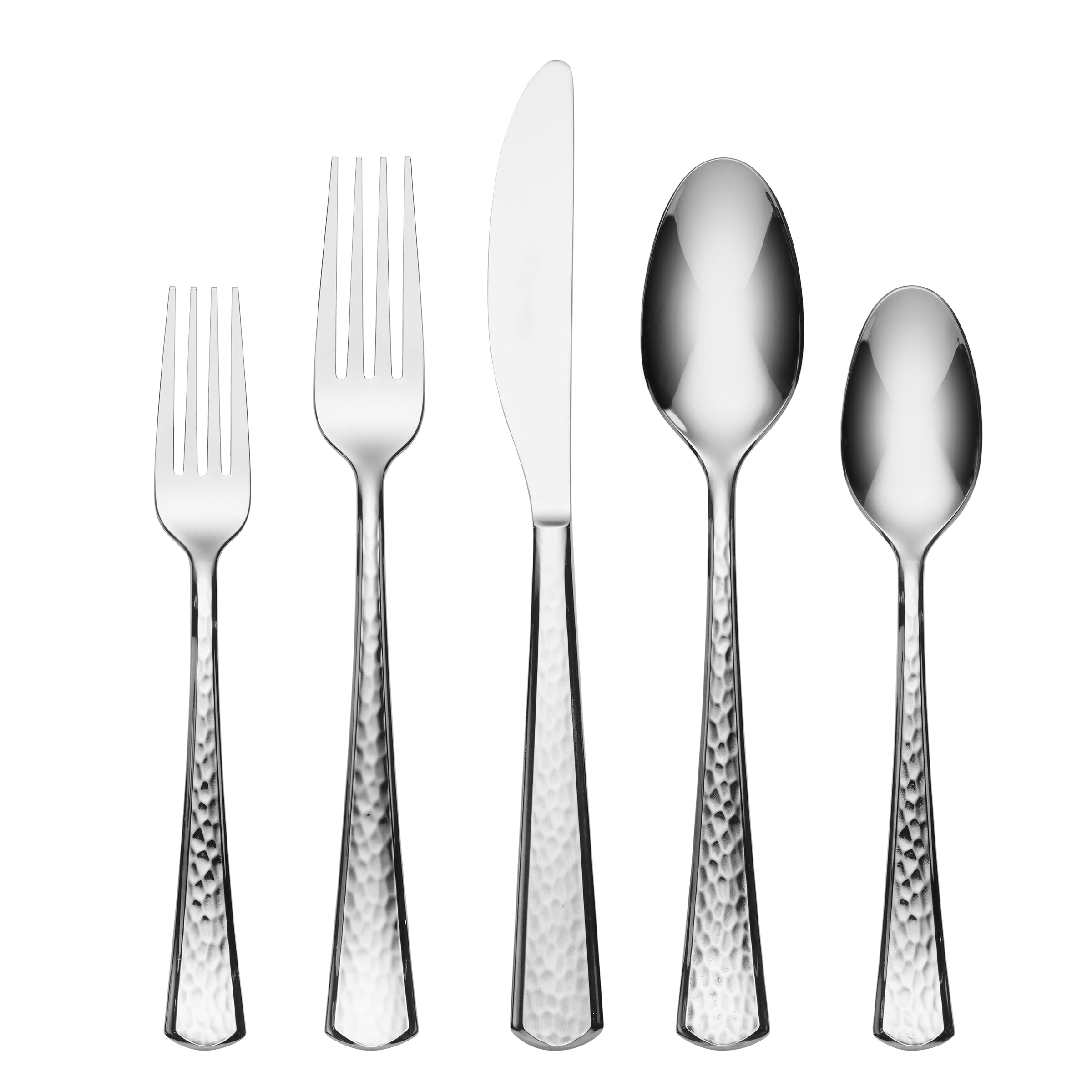 Etta 20-Piece Stainless Steel Flatware Set - Elegant Silverware for 4 People, Dishwasher Safe - Perfect for Dinner Parties, Weddings & Everyday Dining
