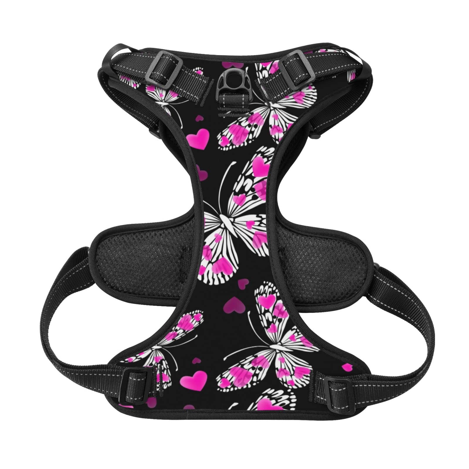 Butterfly Dog Harness - Adjustable Reflective Pet Costume Accessory for Small, Medium & Large Dogs & Cats | Oxford Fabric | Perfect for Halloween, Parties & Dress-Up Events