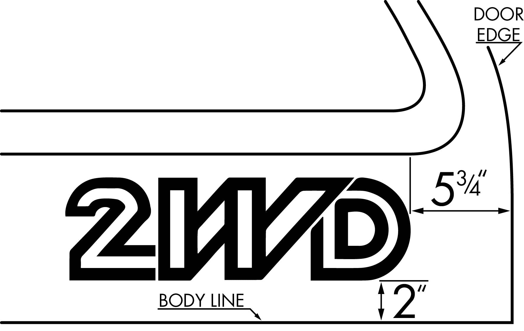 2WD Vanagon Decal - High-Quality Vinyl Sticker for Cars, Trucks, Laptops & More - Perfect for Outdoor Adventures, Road Trips & Vehicle Customization