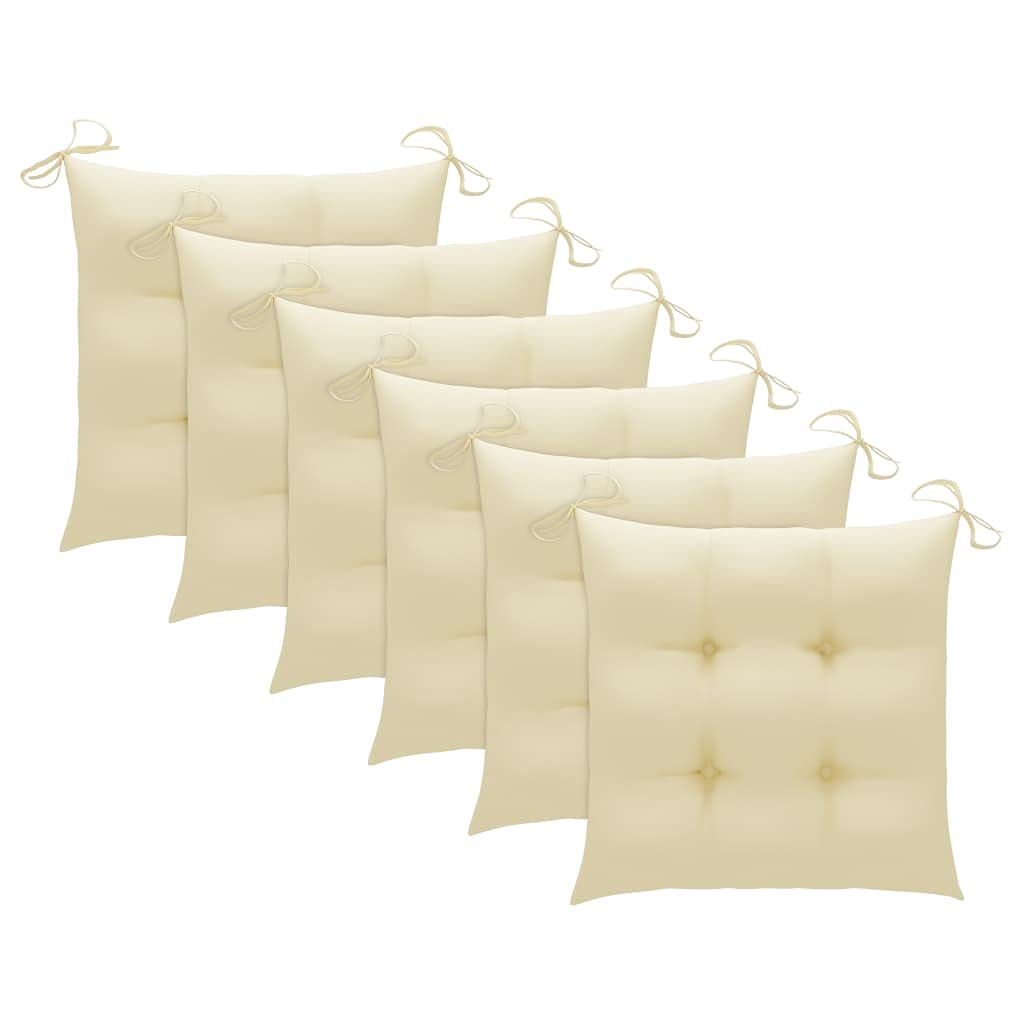 Premium Solid Seat Cushion Set - 6 Pack Soft Tatami Floor Pillows for Yoga, Meditation, Office & Outdoor Use - Breathable Fabric (19.7