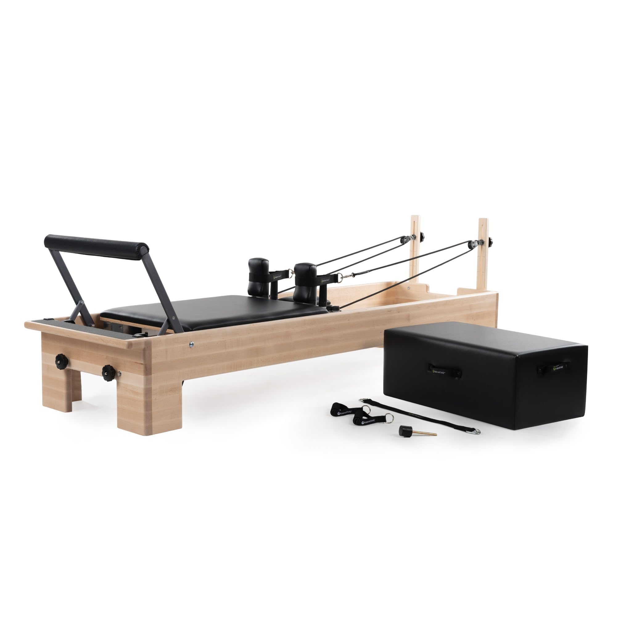 Balanced Body Studio Pilates Reformer with Sitting Exercise Box - Professional Pilates Machine for Home & Studio Gym - Fitness Equipment for Core Strength & Flexibility - Perfect for Pilates Classes, Physical Therapy & Home Workouts