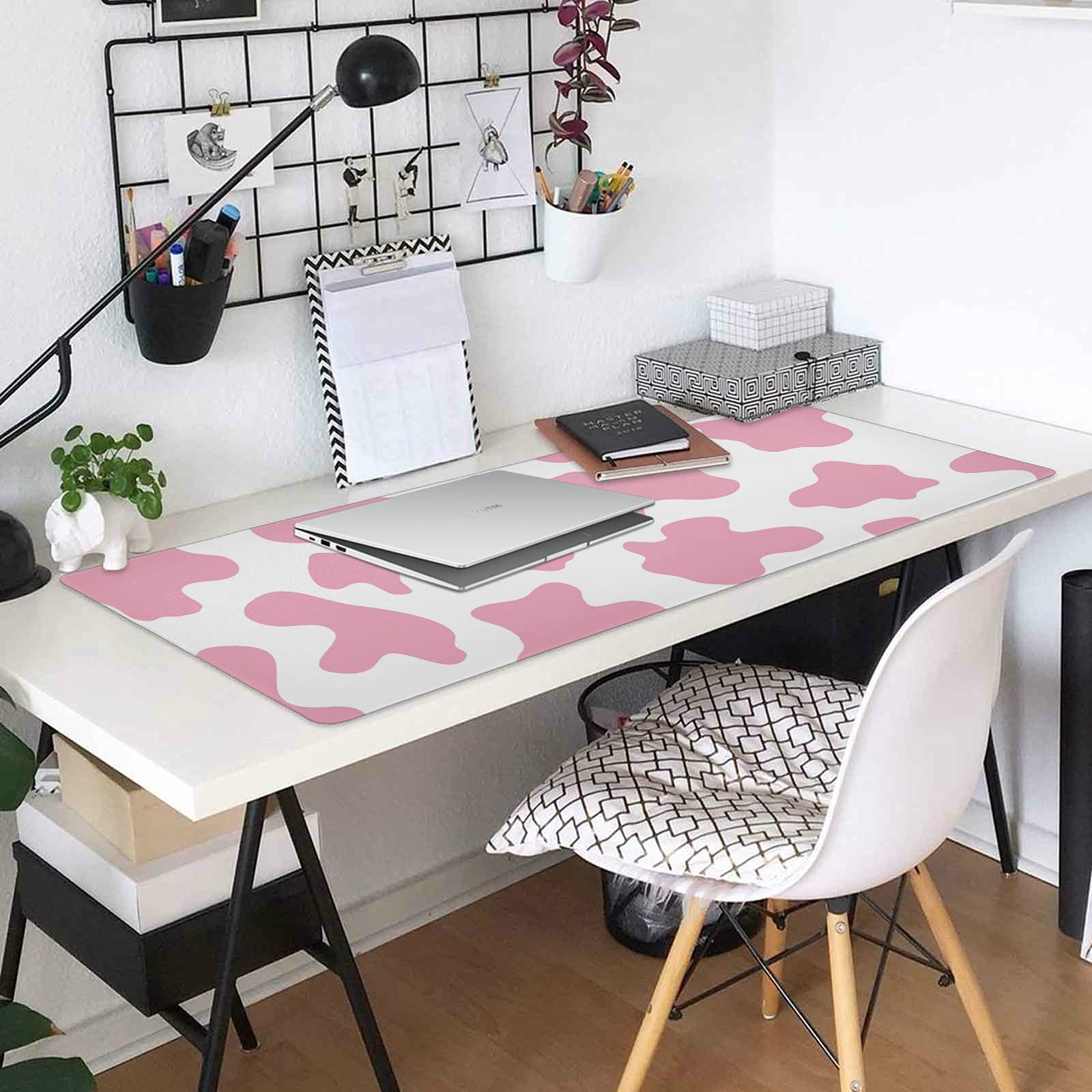 ALAZA Pink Cow Print Camo Gaming Mouse Pad - Extra Large 35.4