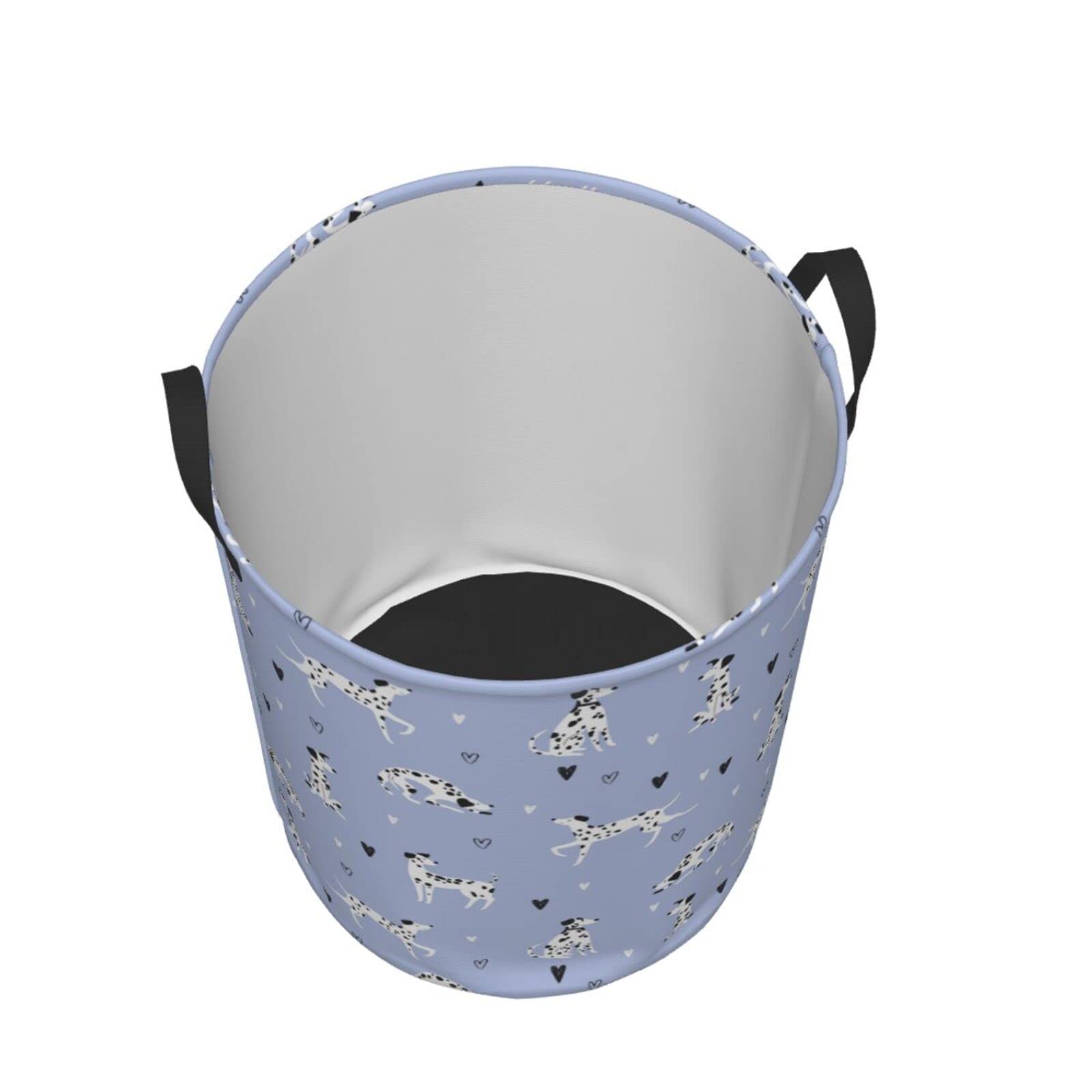 Funny Dalmatian Dog Collapsible Laundry Basket - Waterproof Fabric Hamper with Handle for Clothes, Toys & Storage | Large Foldable Organizer Bin for Bathroom, Bedroom & Kids Room | Perfect for Laundry, Toy Collection & Home Organization