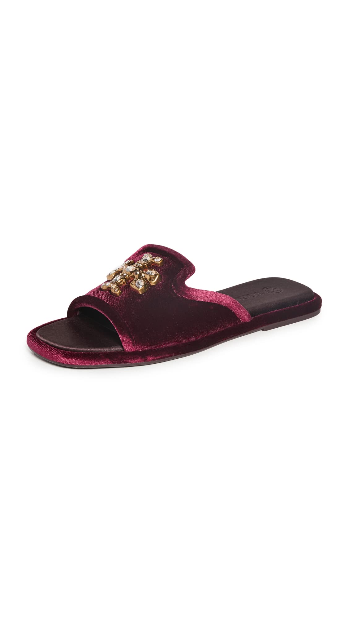 Tory Burch Women's Jeweled Slides Sandals - Comfortable & Stylish Summer Shoes for Beach, Pool, and Casual Outings