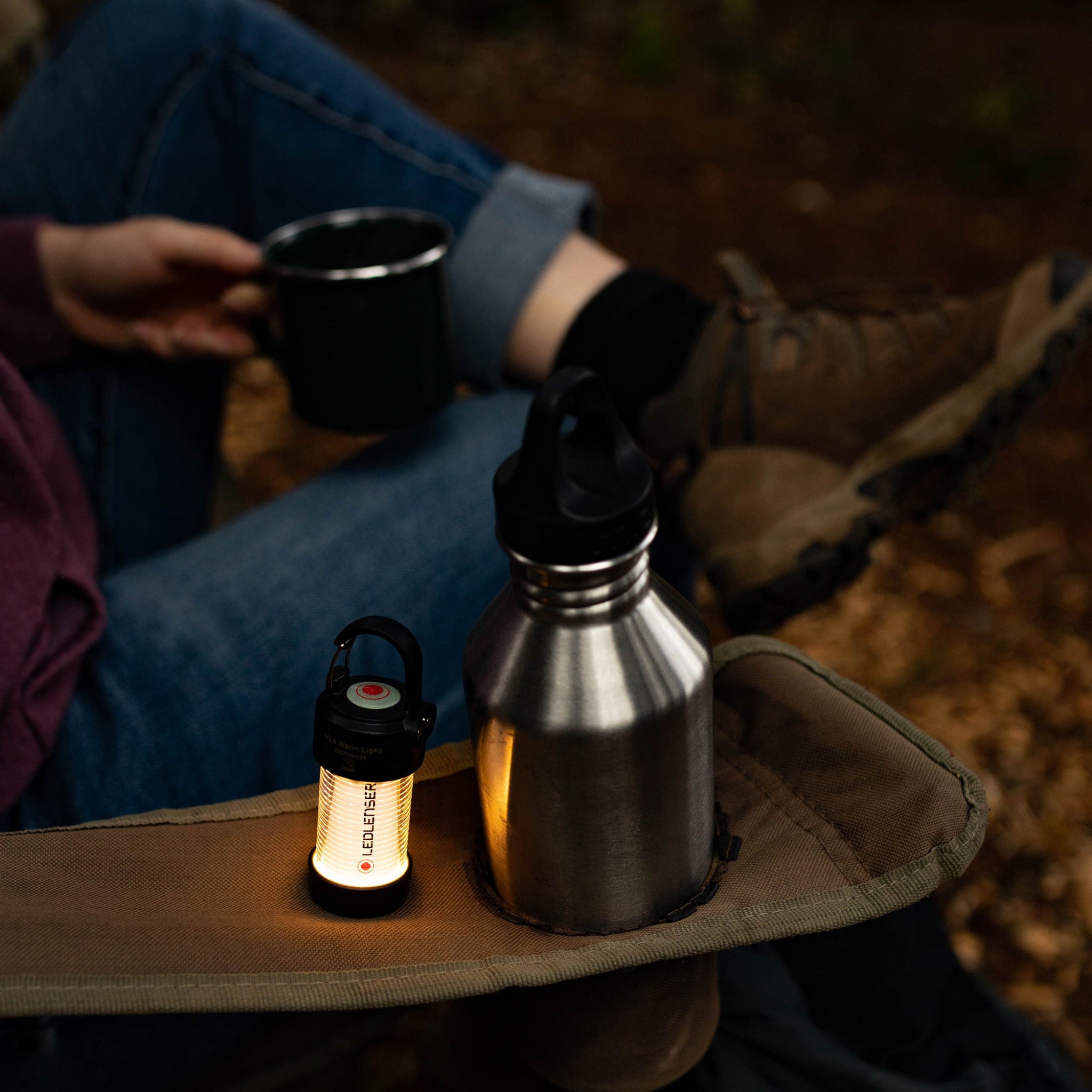 ML4 Warm Light Lantern - Portable Outdoor Camping Lantern with USB Rechargeable Battery, Perfect for Backpacking, Hiking, Emergency & Home Decor