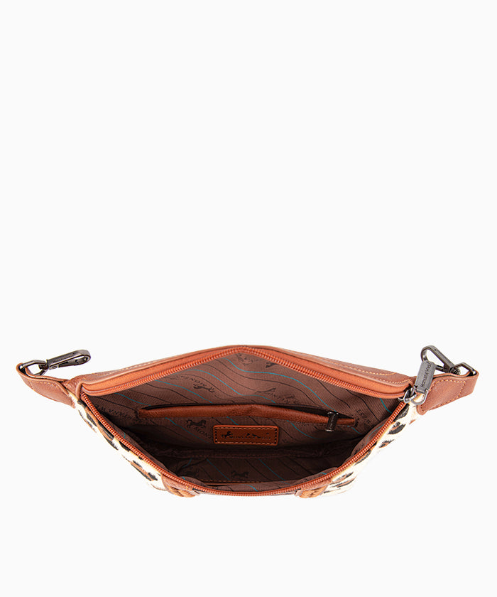 Montana West Floral Tooled Leather Fanny Pack for Women - Stylish Waist Bag with Adjustable Belt for Hiking, Travel & Outdoor Activities