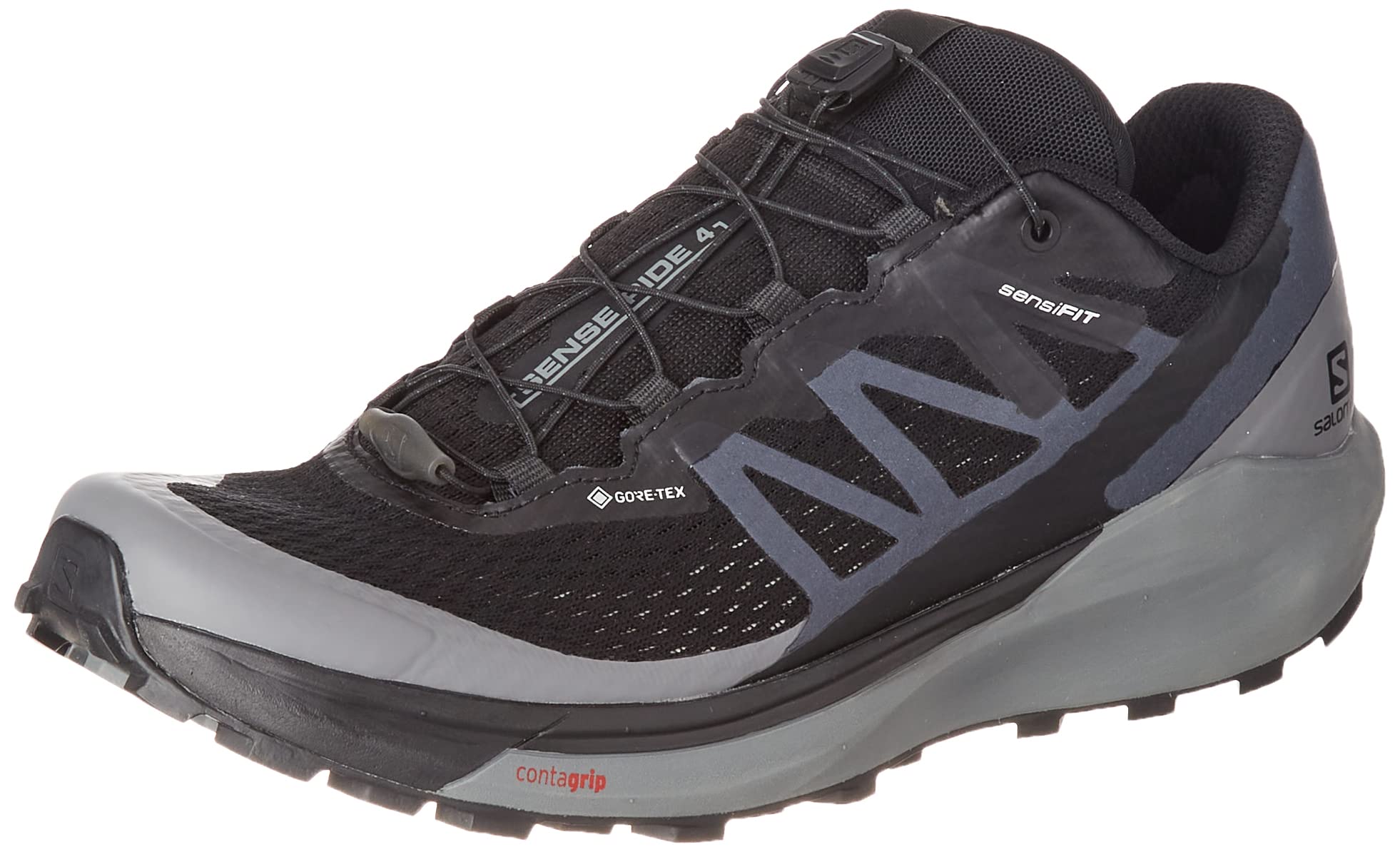 Salomon Sense Ride 4 Invisible GTX Men's Waterproof Trail Running Shoes - Lightweight & Durable for Hiking, Jogging & Outdoor Adventures