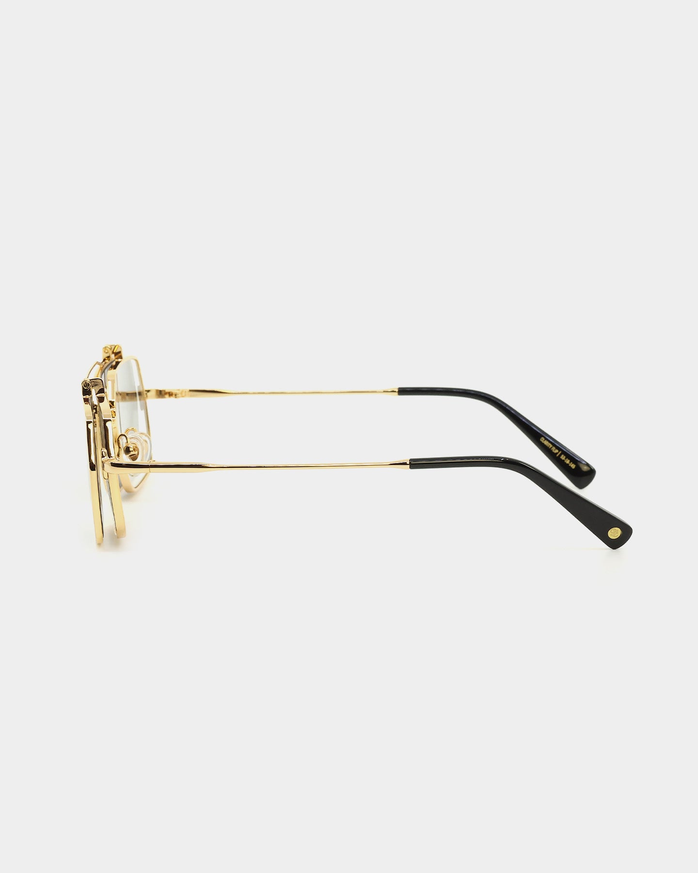9FIVE Clarity Flip Up Sunglasses - Black/Gold Polarized Lenses for Outdoor Sports & Driving - UV Protection, Stylish & Durable Eyewear for Men & Women