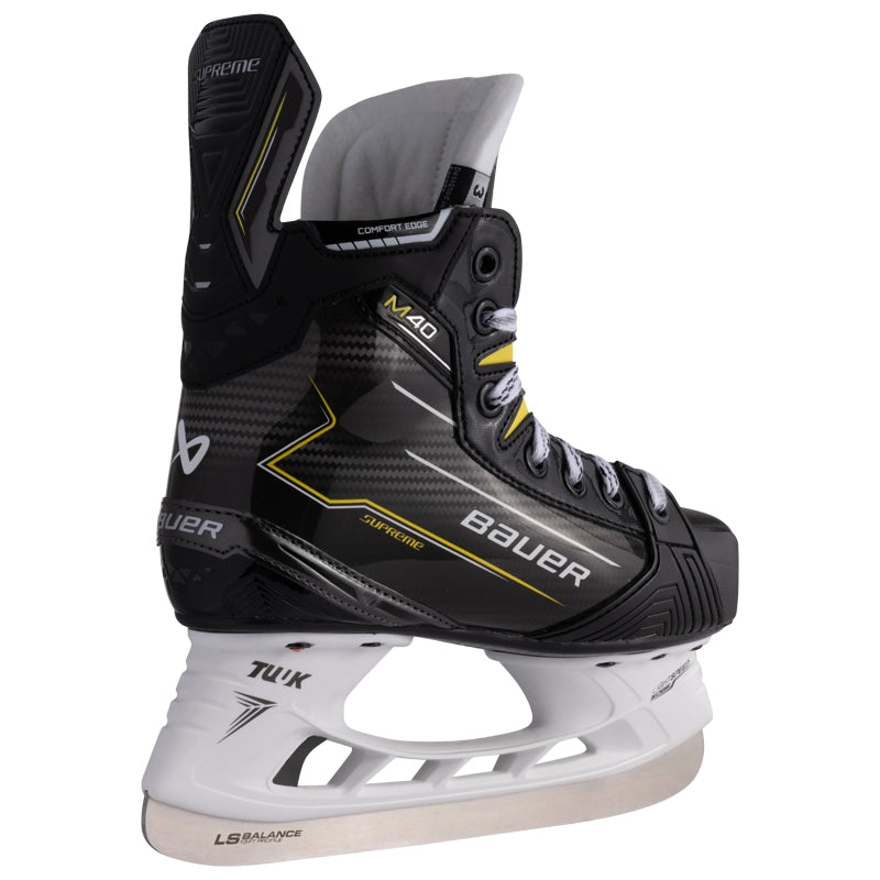Bauer Supreme M40 Junior Ice Hockey Skates - Lightweight & Durable for Youth Hockey Players - Perfect for Games, Practice & Training