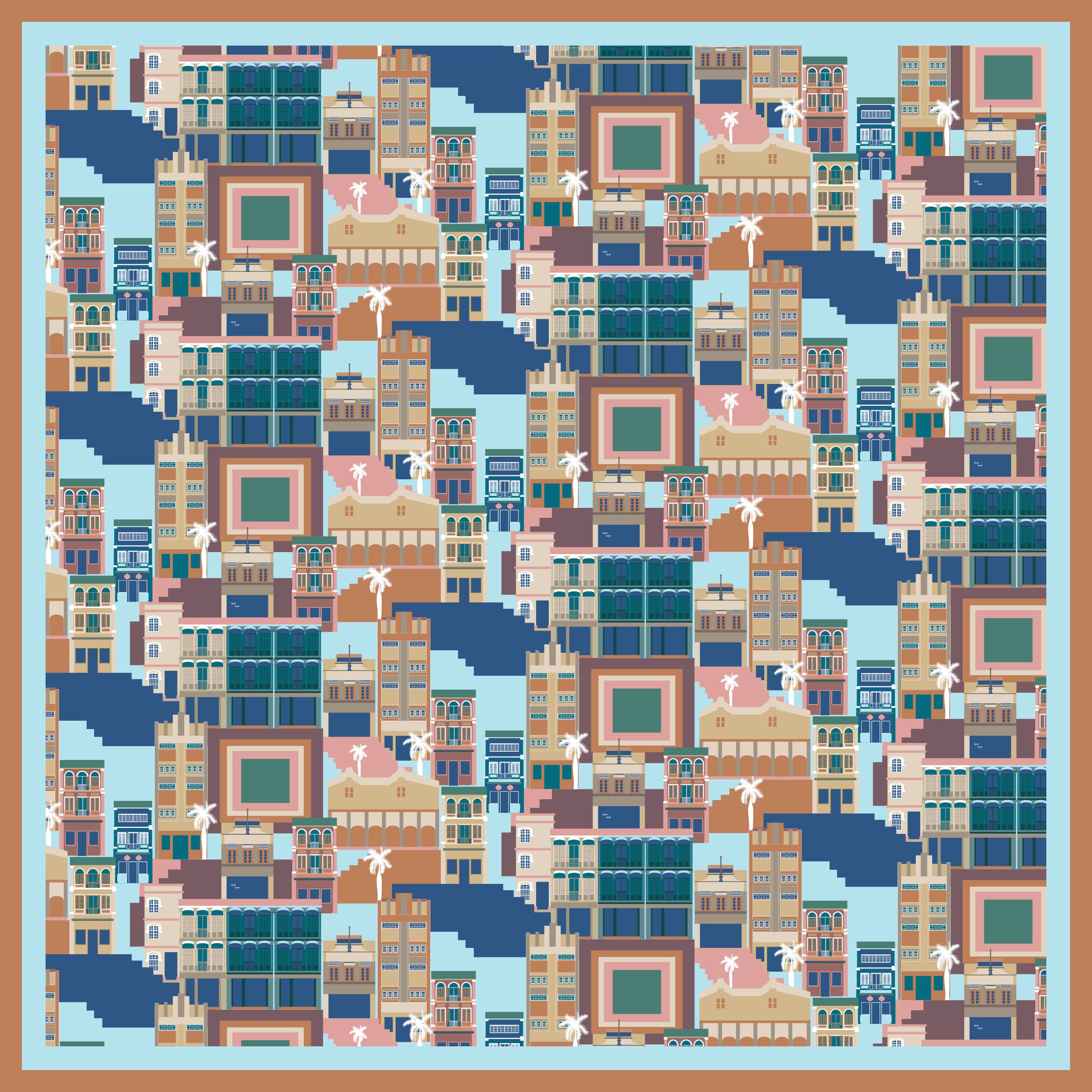 Stylish Singapore Cotton Scarf - Lightweight & Breathable Fashion Accessory for Women - Perfect for Travel, Office & Casual Outfits