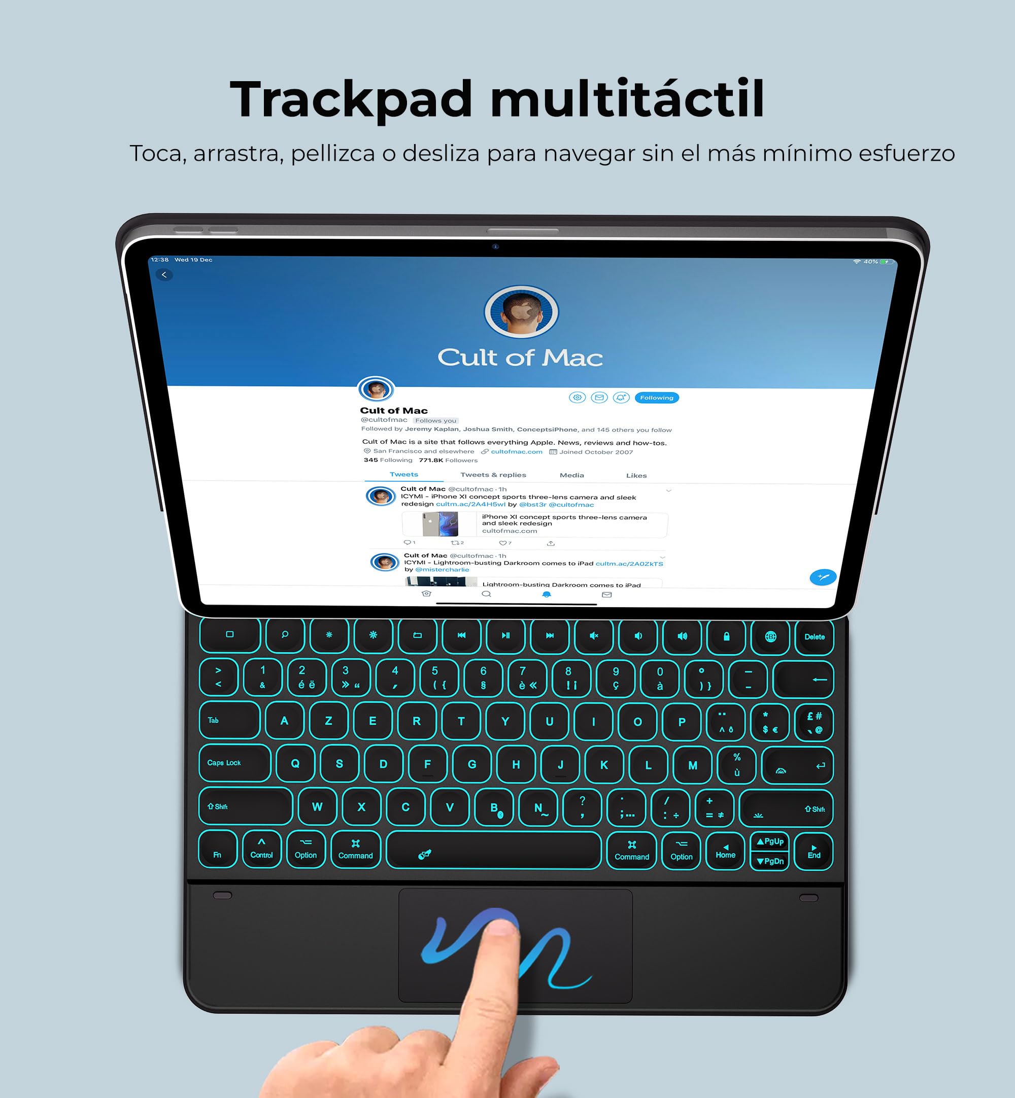 Dracool Bluetooth Magic Keyboard Case for iPad Air 13