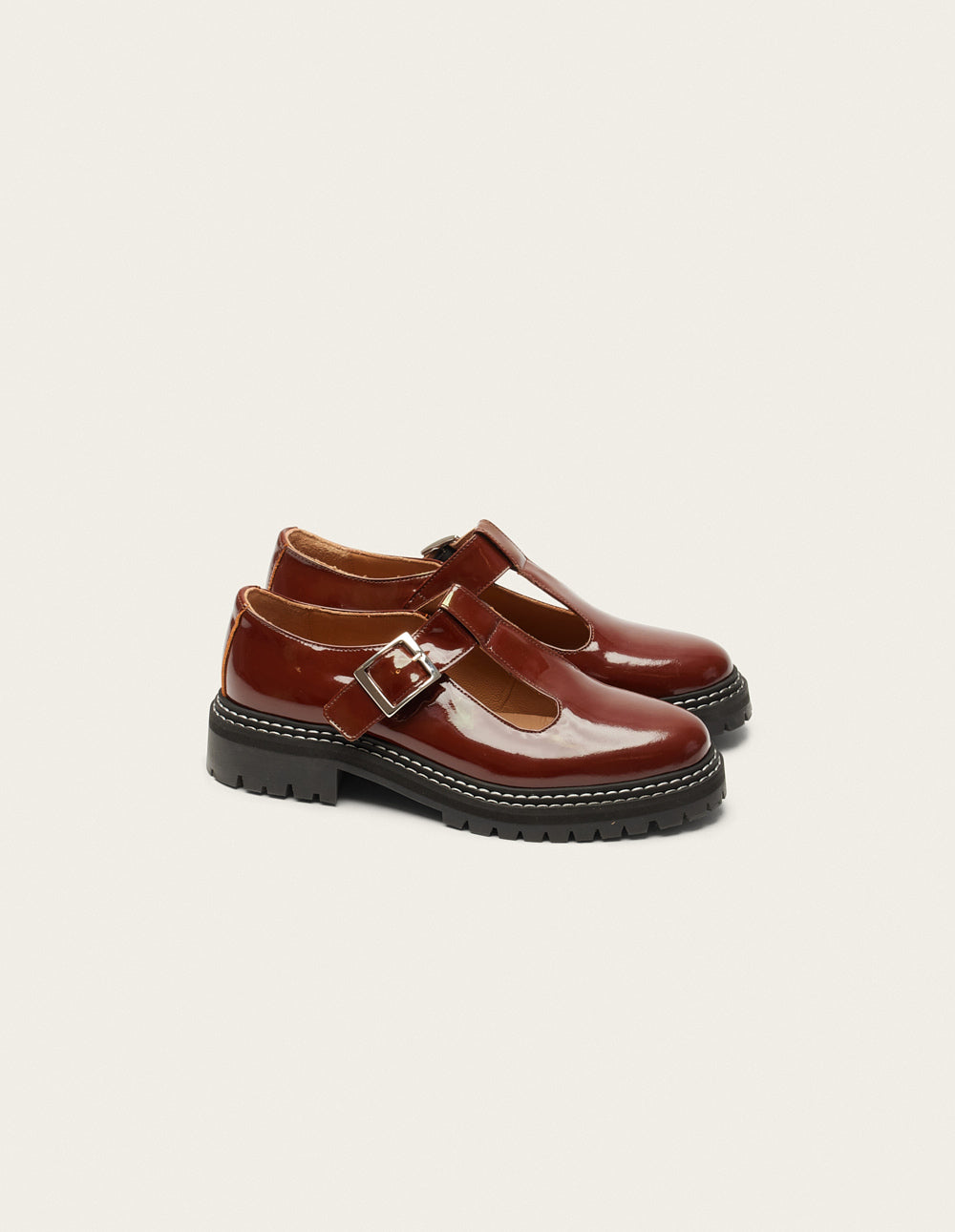 Stylish Brown Glossy Leather Roman Derby Shoes for Men - Perfect for Casual Outings & Office Wear