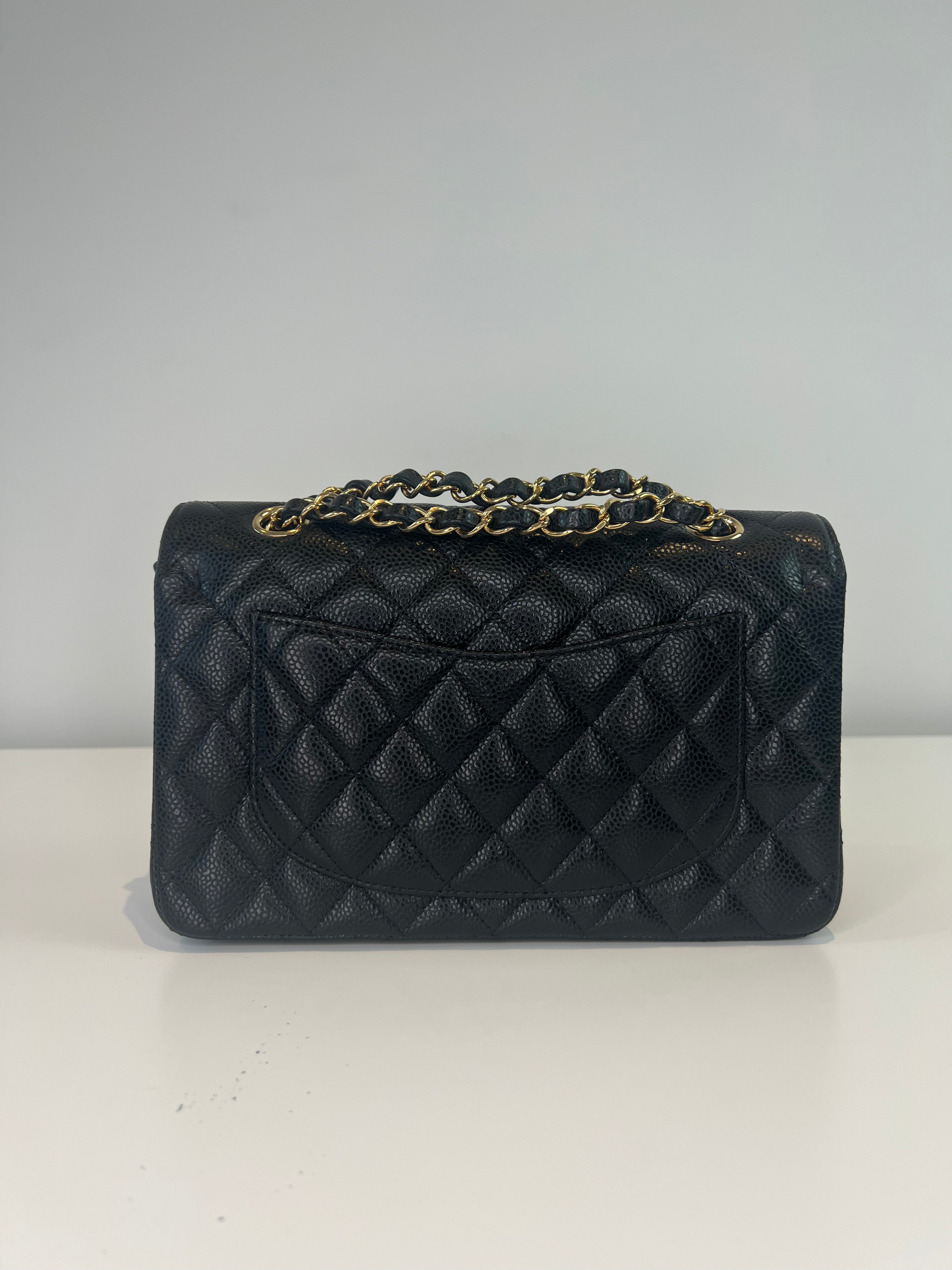 Chanel Classic Flap Medium Black Leather Shoulder Bag - Luxury Designer Handbag for Women | Perfect for Work, Evening Events & Everyday Use