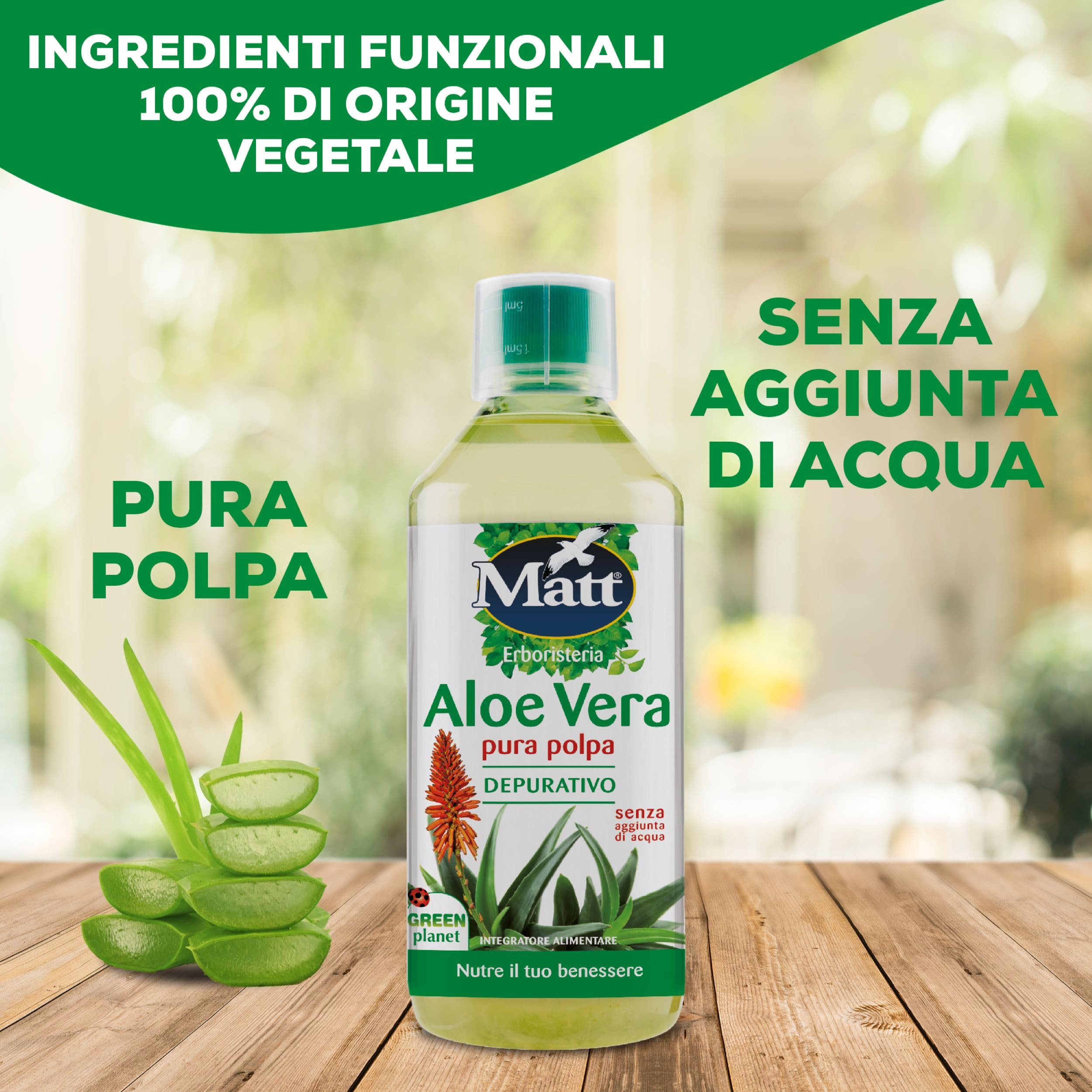 Organic Aloe Vera Juice with Pulp - 1L, Digestive Health Supplement, Detox & Soothing Benefits, Gluten-Free for Gut Wellness - Perfect for Daily Cleansing & Immune Support