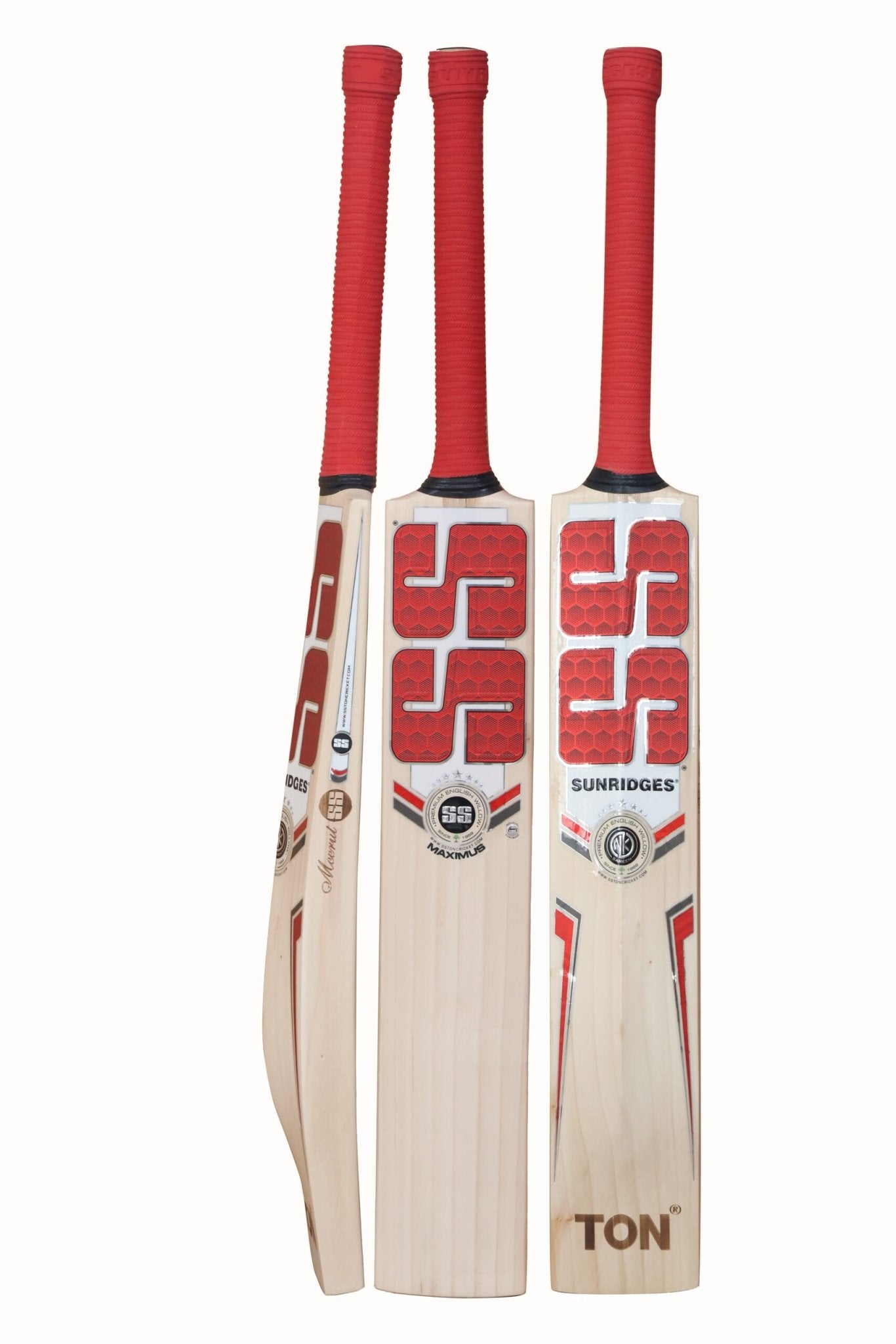 Premium SS MaxiMus English Willow Cricket Bat - Handcrafted for Power & Performance | Perfect for Professional Matches & Training Sessions