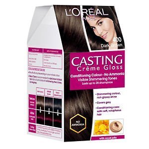 FATEH STORE C Casting Creme Gloss Hair Color - Dark Brown 400 | Long-Lasting Semi-Permanent Hair Dye for Women & Men | Perfect for Brunettes, Home Hair Coloring & Touch-Ups