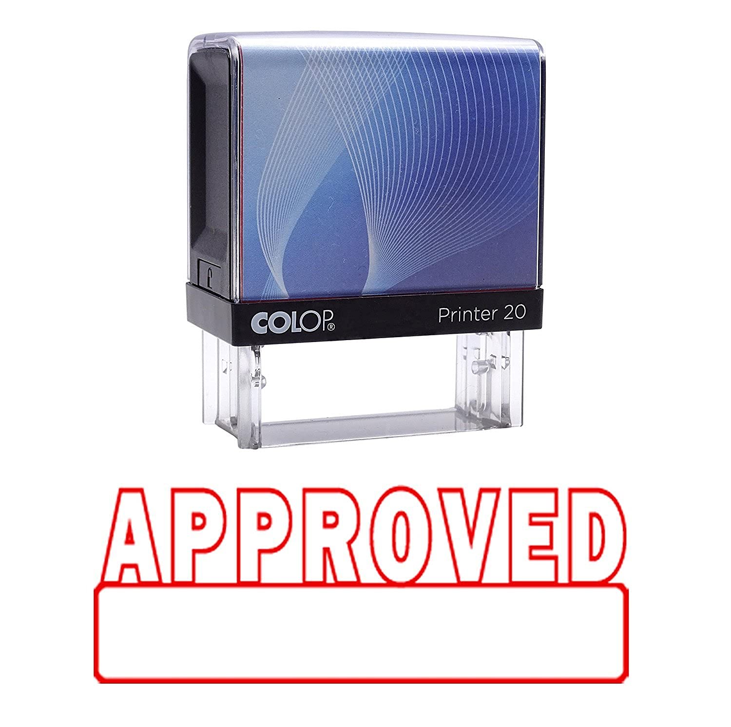Custom Self-Inking Rubber Stamp with Red Ink - Personalized Office Stamp for Documents, Certificates & Business Use | Colop Approved Stamper for Professional & Home Office Needs