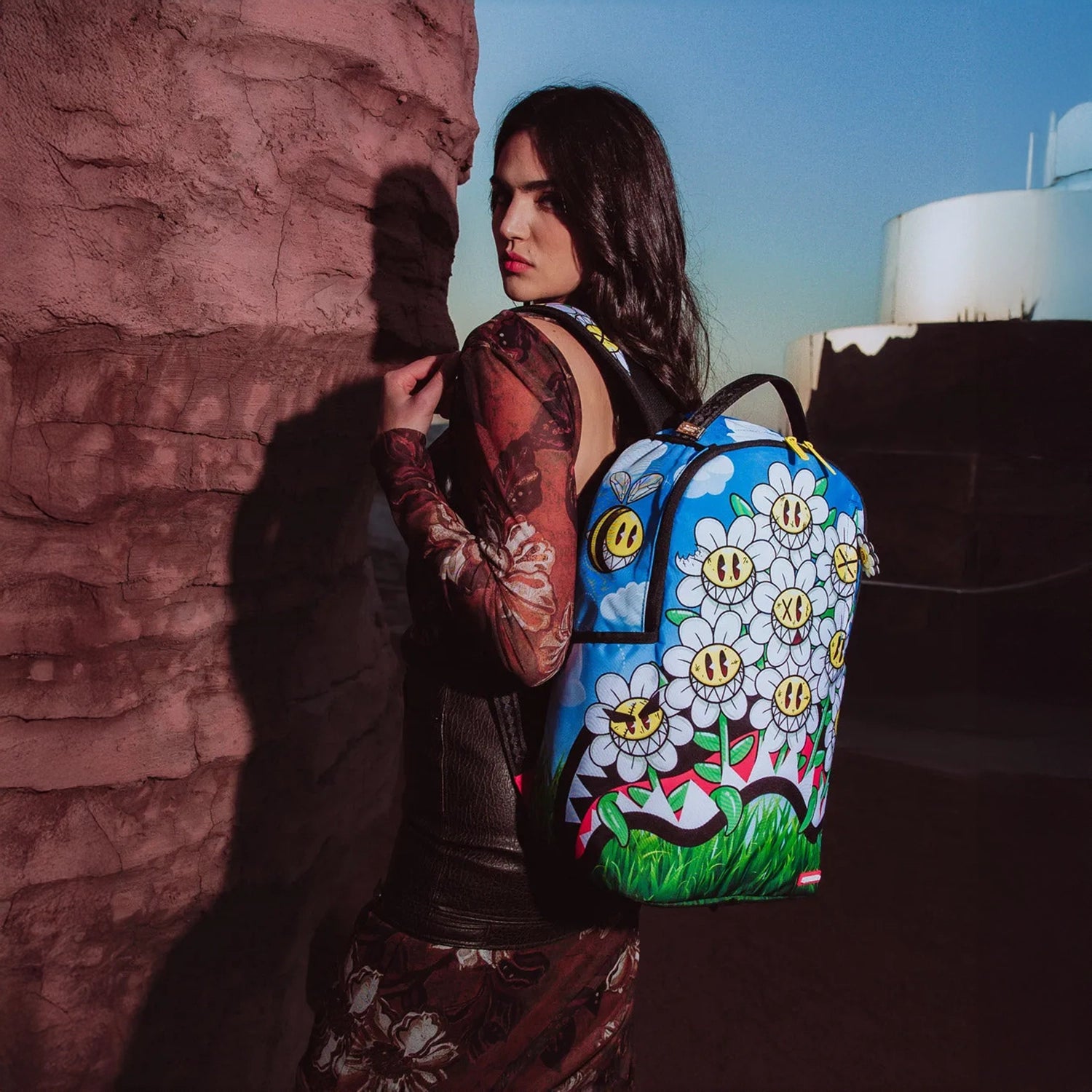 Crazy Daisy Backpack - Stylish & Durable School Backpack for Women & Teens - Perfect for College, Travel, and Everyday Use