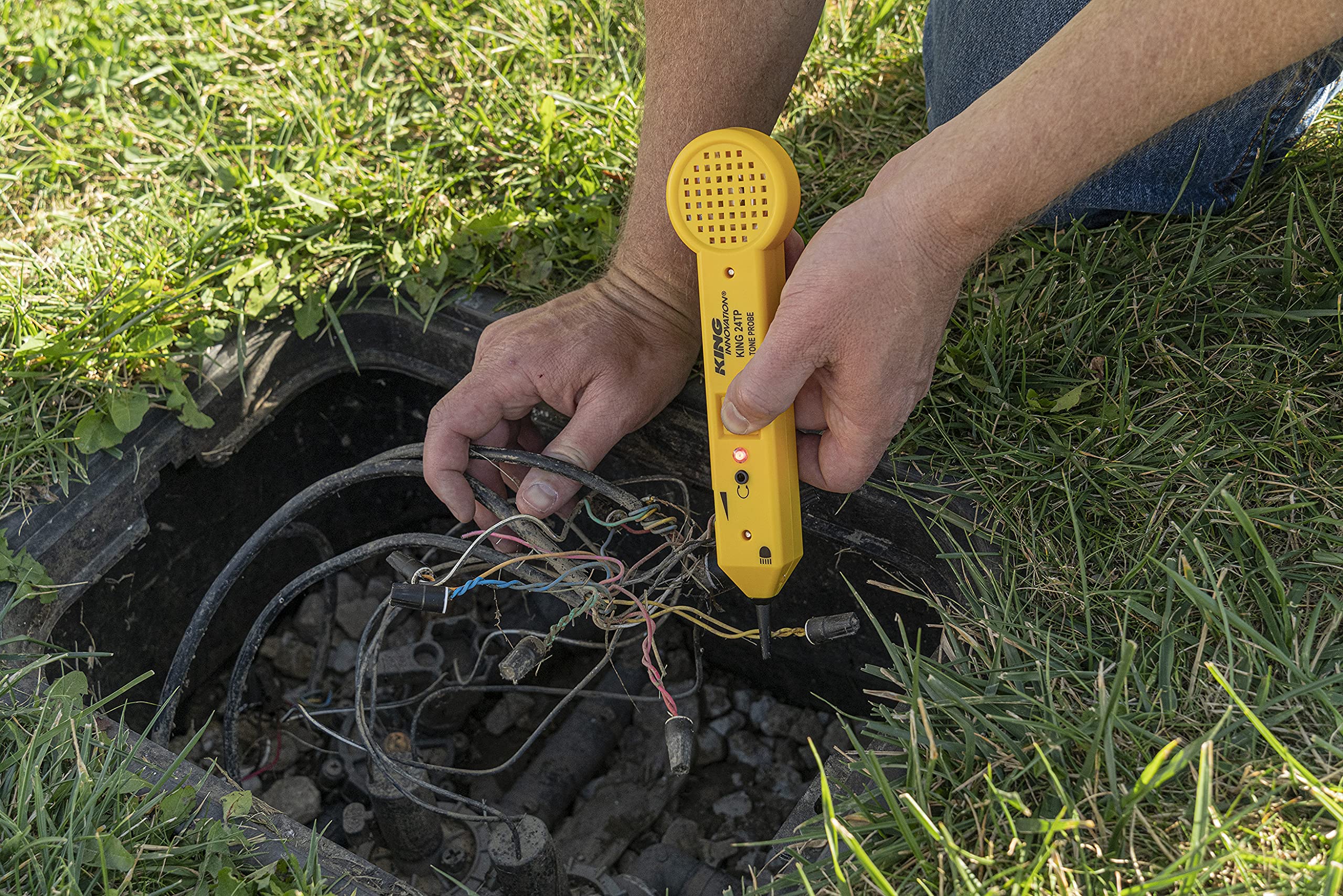King Innovation 42025 Professional Irrigation Tester & Moisture Probe Combo Kit - Perfect for Lawn Care, Garden Maintenance, and Agricultural Irrigation Systems