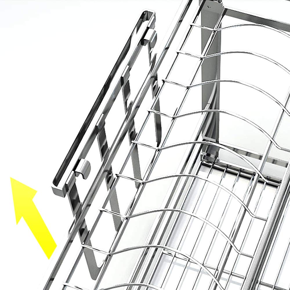 Multi-Functional 304 Stainless Steel Kitchen Rack - Countertop Drain Rack, Knife Holder, Pot & Cutting Board Organizer - Perfect for Small Spaces & Clutter-Free Cooking