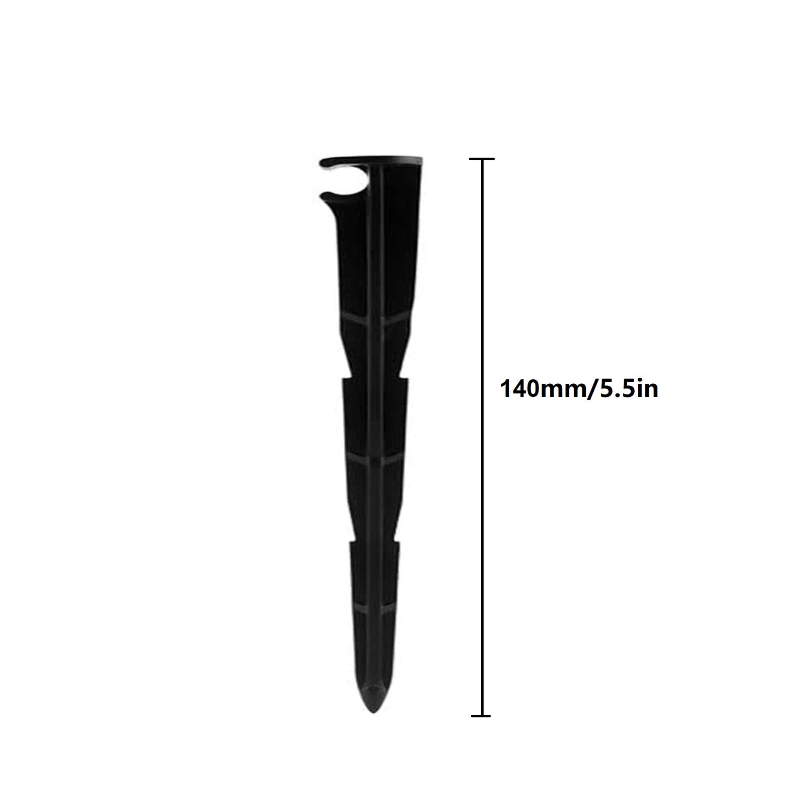 Lxcom 50 Pack Garden Drip Irrigation Stakes - 1/4 Inch Tubing Holders for Flower Beds, Lawn, Home Garden & Herbs | Durable Plant Watering Supports for Outdoor & Indoor Gardening