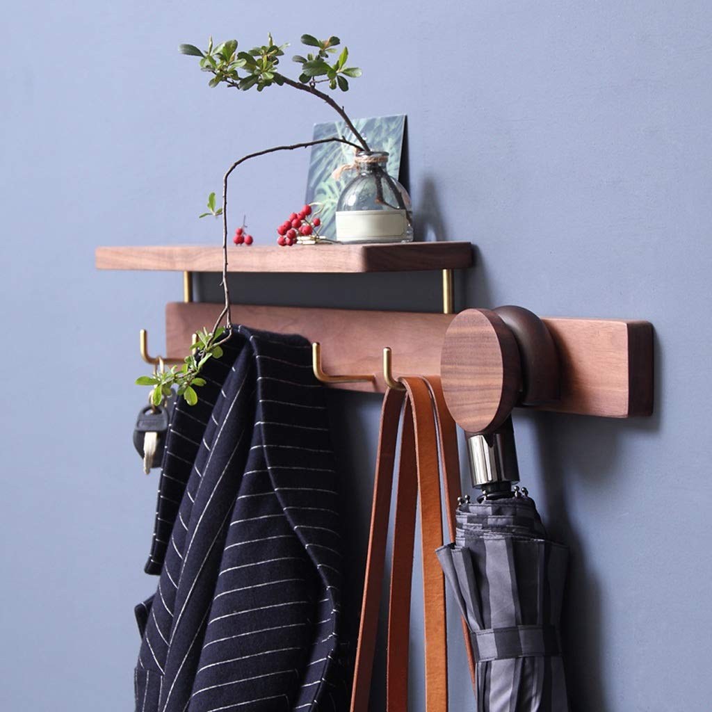 Wall-Mounted Coat Rack Organizer - Space-Saving Entryway Hooks for Coats, Hats & Umbrellas