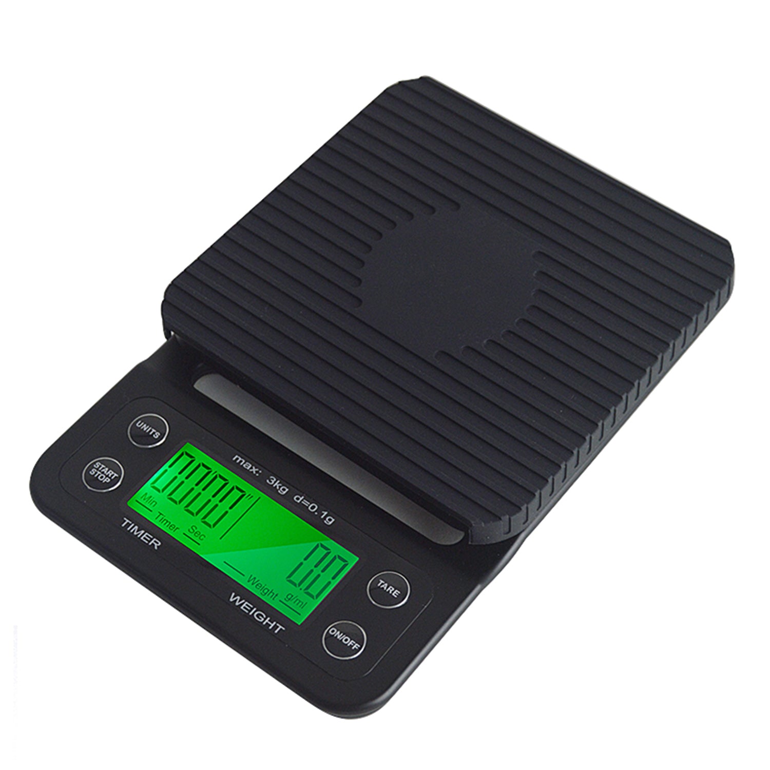 I.XXI Classic Coffee Timer Scale - Digital Kitchen Scale with Timer for Precise Brewing, Black (VK1803090) | Perfect for Pour Over, Espresso & French Press Coffee Making