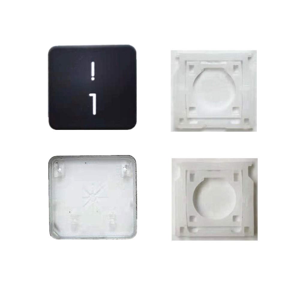 Replacement Number 1 Keycap & Hinge for MacBook Pro A1425 A1502 A1398 & MacBook Air A1369 A1466 A1370 A1465 - Fix Broken Keyboard Keys for Typing & Productivity