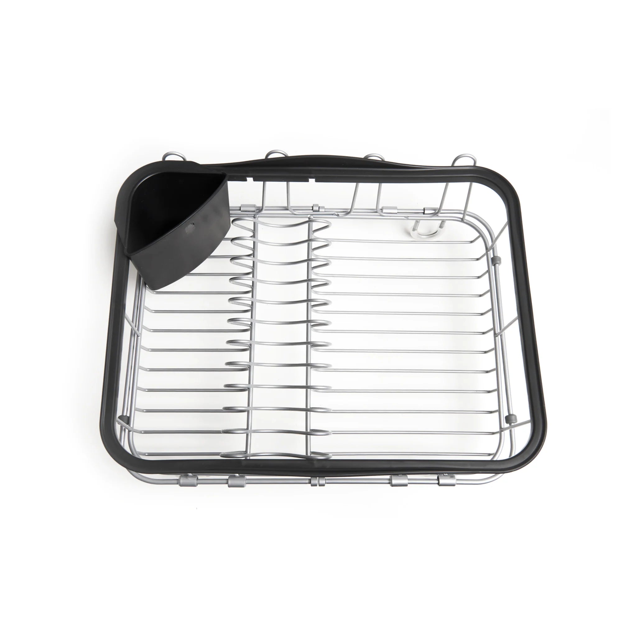 Stainless Steel Dish Drying Rack for Kitchen - Space Saving Sink Drainer with Utensil Holder - Perfect for Small Apartments & Countertop Organization