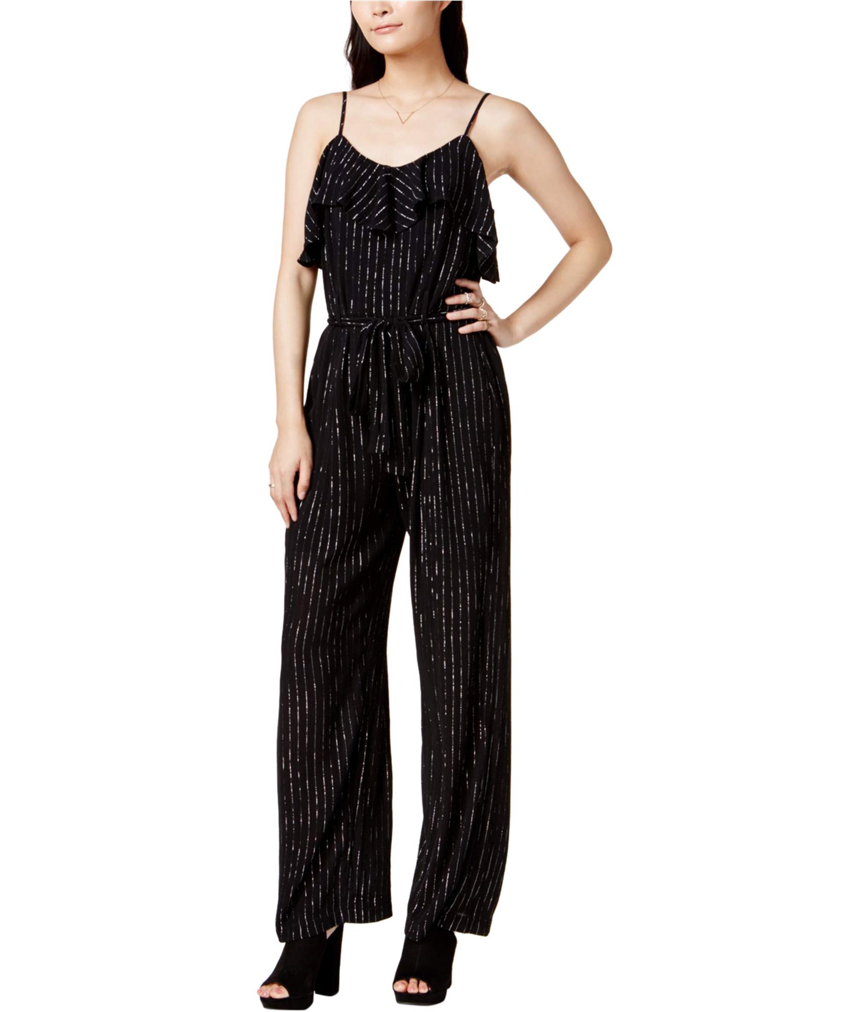 Bar III Women's Woven Striped Jumpsuit - Stylish One-Piece Romper for Casual Outings, Summer Vacations & Beach Wear