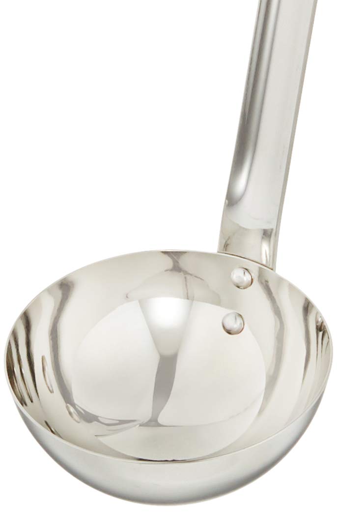 Premium Gyokorodo Soup Ladle 100cc - 18/8 Stainless Steel Japanese Soup Spoon - Perfect for Ramen, Miso Soup & Hot Pot Serving - Authentic Japanese Kitchenware