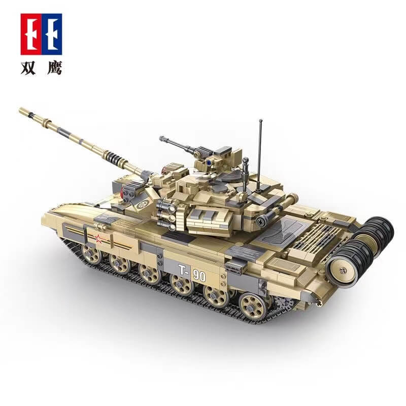 CADA C61003 T-90 Russian Battle Tank Building Blocks Set - Military Model Kit for Adults & Kids - Perfect for Collectors, Gifts, and War Game Scenes