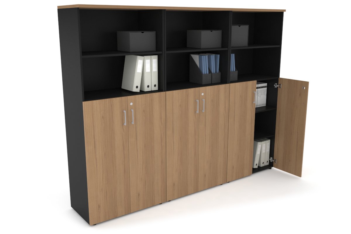 Large Storage Cabinet with Medium Doors - 2400W x 1870H x 450D Dimensions - Perfect for Uniform Organization in Offices, Schools, and Retail Stores