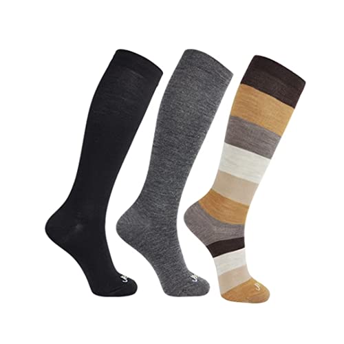 3 Pairs: 1 Black+ 1 Med Grey+ 1 Camel