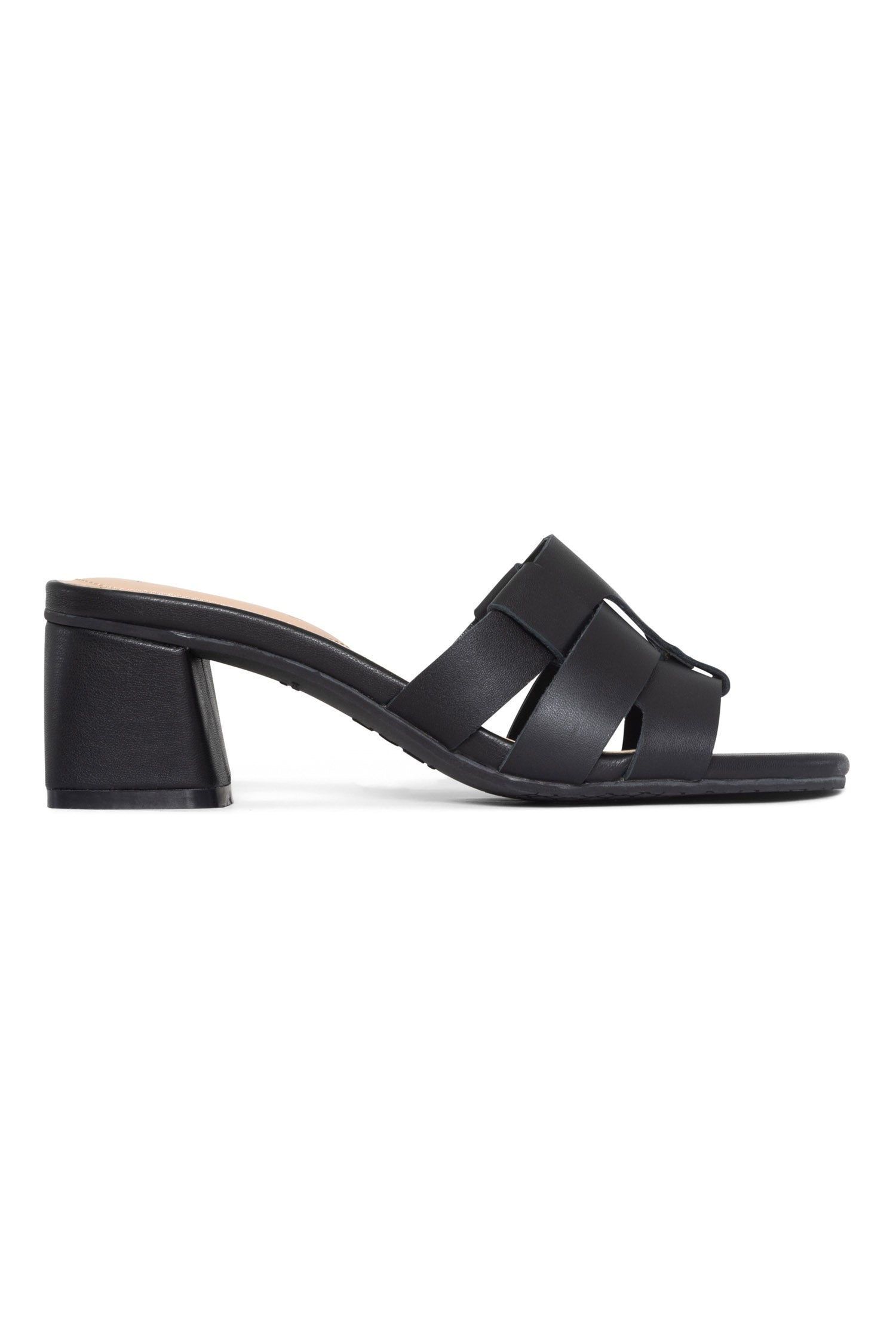 Gloriana Women's Black Mule Sandals - Comfortable Slip-On Shoes for Casual Outings & Summer Wear