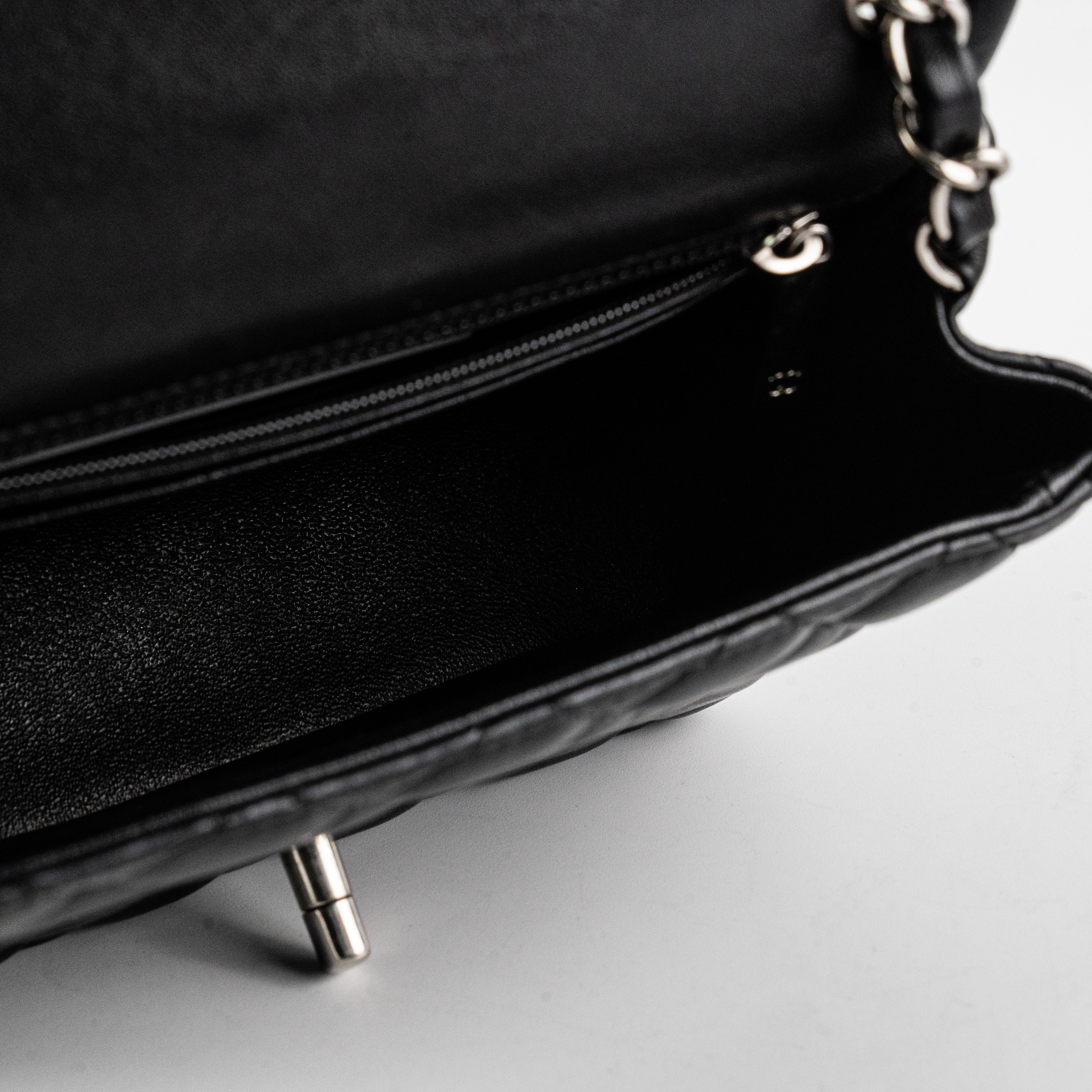 Chanel Square Mini Lambskin Black Crossbody Bag - Luxury Designer Handbag for Women | Perfect for Evening Parties, Date Nights & Special Occasions