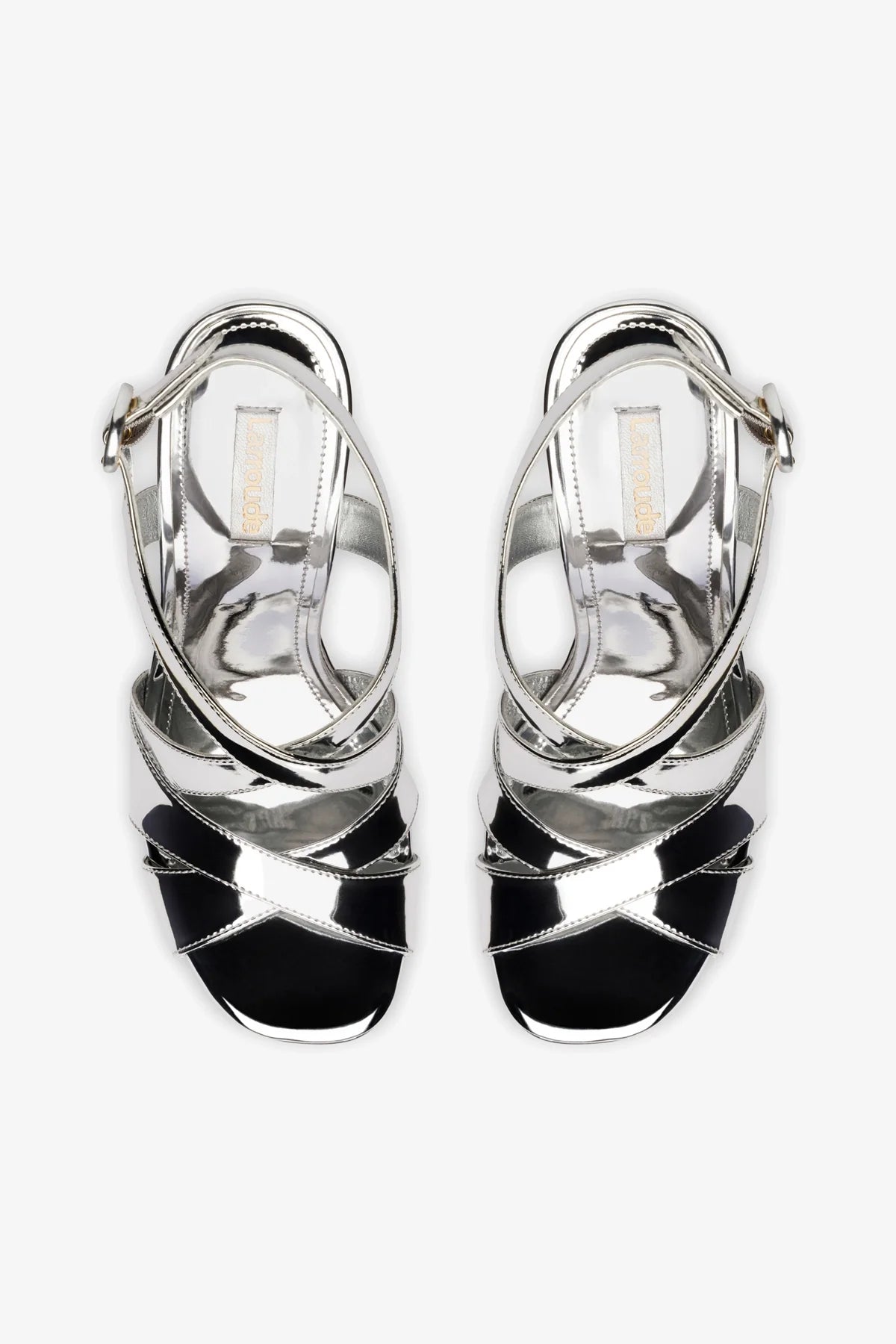 Silver Mirror Bee Sandals for Women - Stylish & Comfortable Summer Beach Sandals for Outdoor, Party, and Vacation Wear