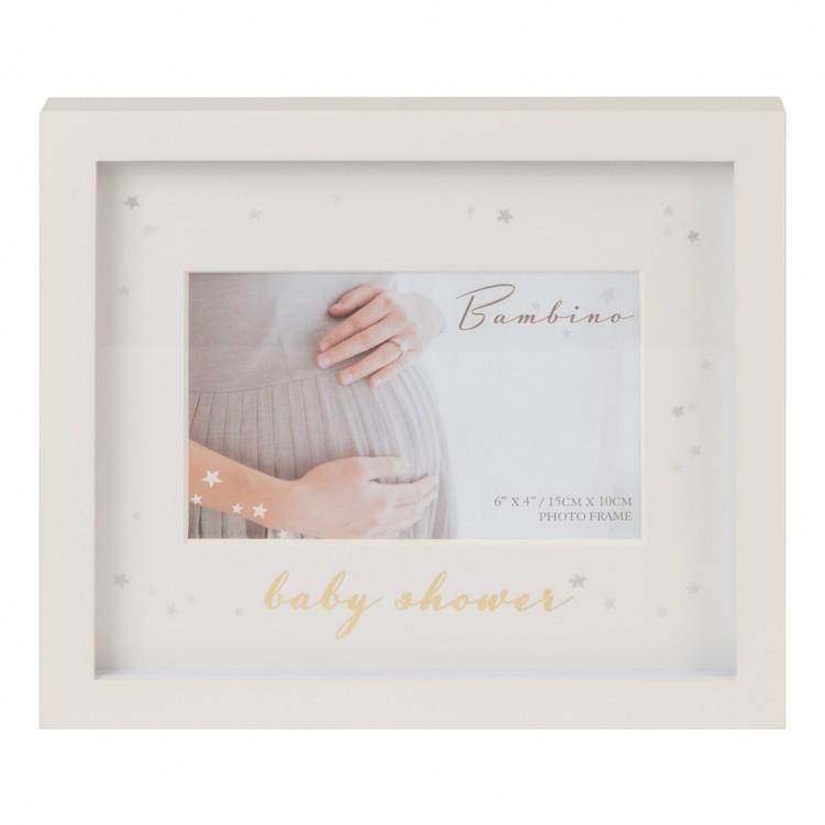 Personalized Baby Shower Photo Frame - Elegant Cream Keepsake for Newborn Memories | Perfect for Nursery Decor, Baby Announcements & Gift Ideas