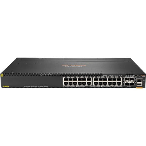 Aruba 6300M 24-Port 1GbE Class 4 PoE + 4-Port SFP56 Managed Switch | Layer 3 Support | Modular Design | 4 SFP Slots | Twisted Pair & Fiber Optic | 1U Rack-Mountable | Ideal for Enterprise Networks & Data Centers