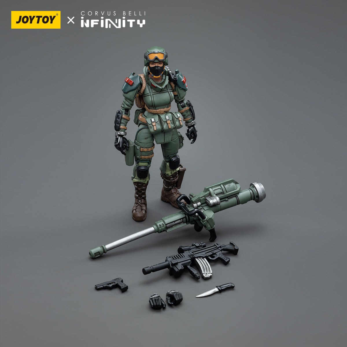 1/18 JOYTOY 3.75 Inch Military Action Figure Infinity Ariadna Set (4 PCs) - Perfect for Collectors, Wargaming, and Display Scenes