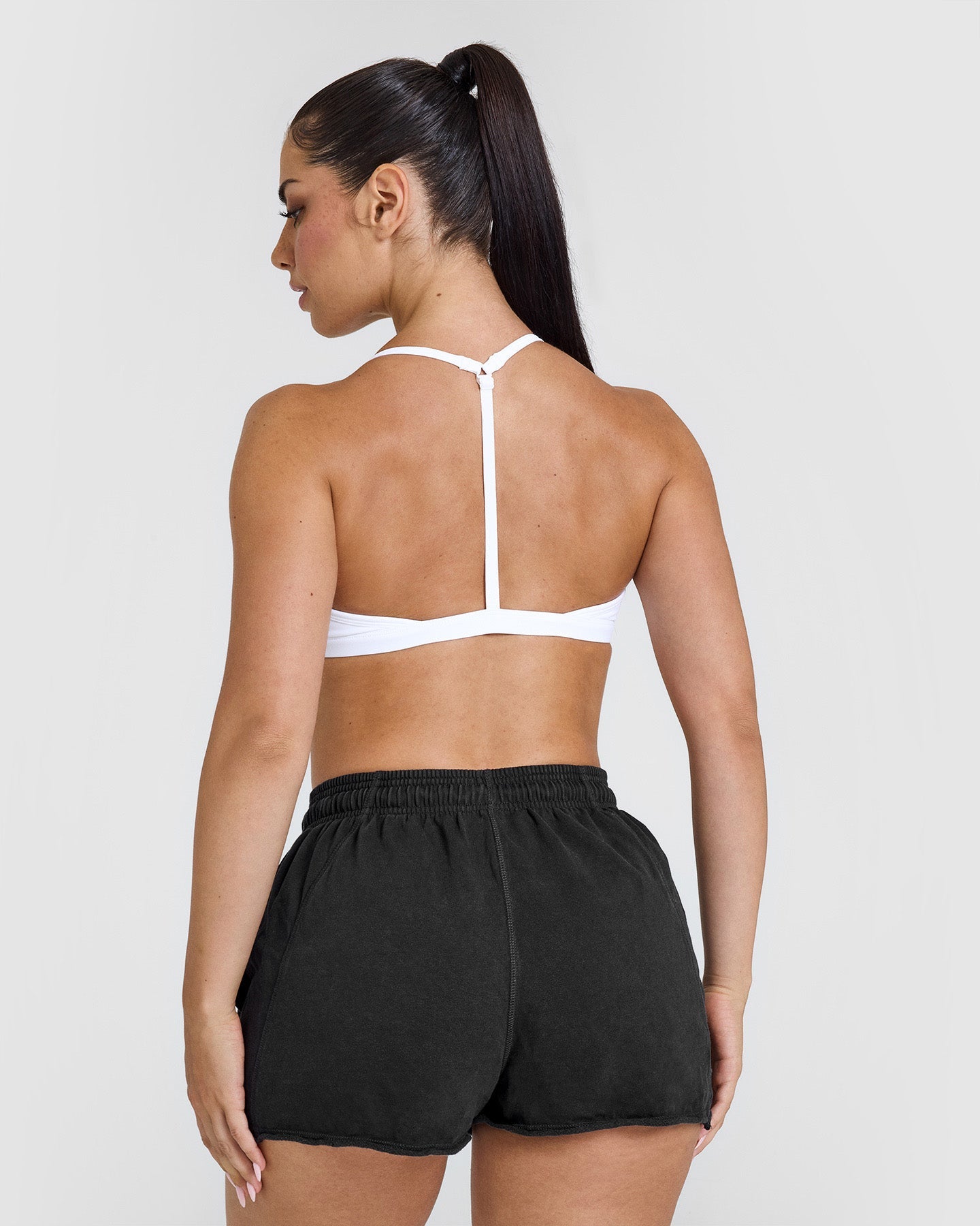 Ultra Soft Micro V Neck Bralette for Women - Seamless Comfort Wireless Bra in White | Perfect for Yoga, Lounge & Everyday Wear