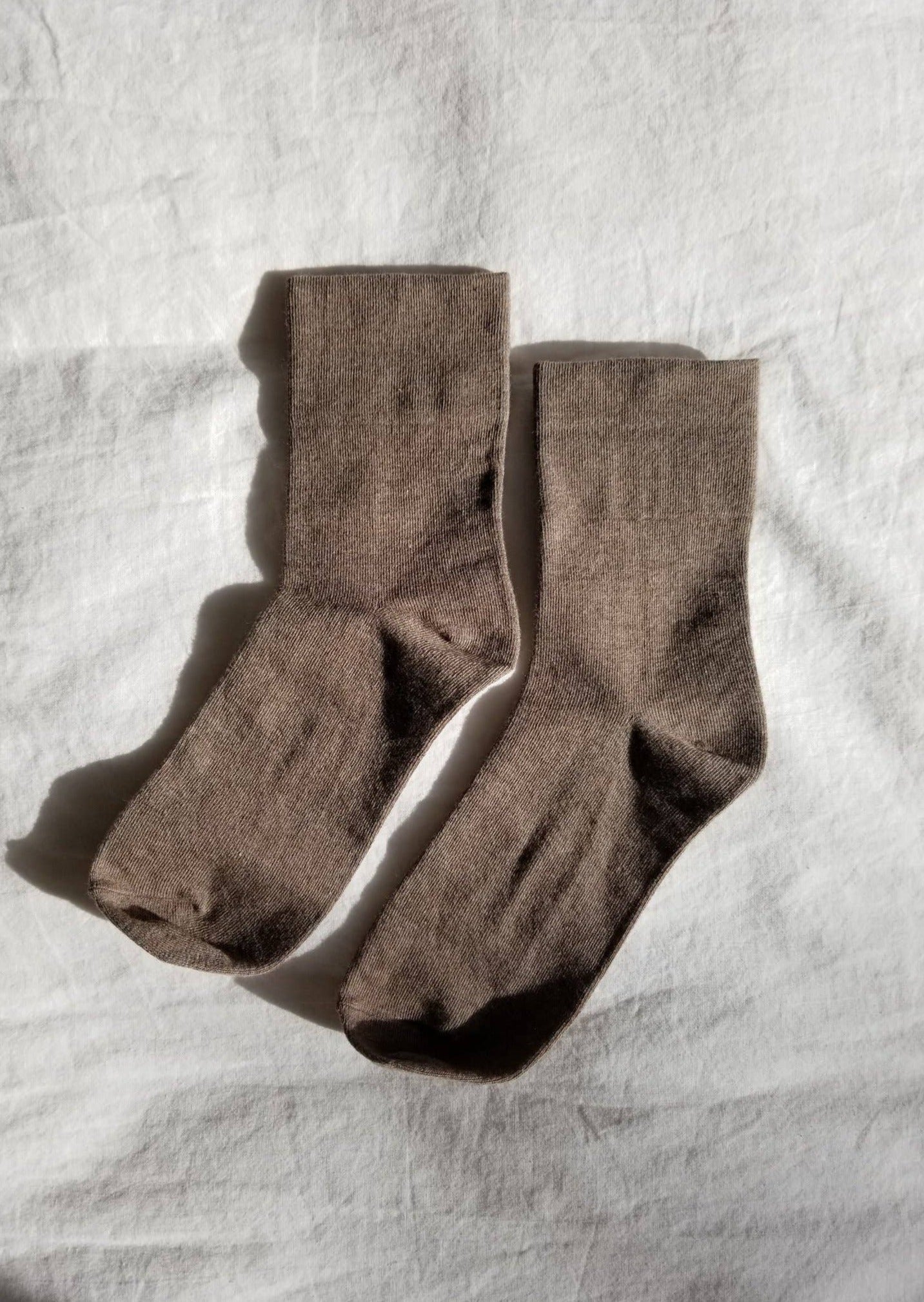 Breathable Sneaker Socks for Men & Women | Soft Cotton Athletic Socks | Cocoa Brown | Perfect for Running, Gym & Casual Wear
