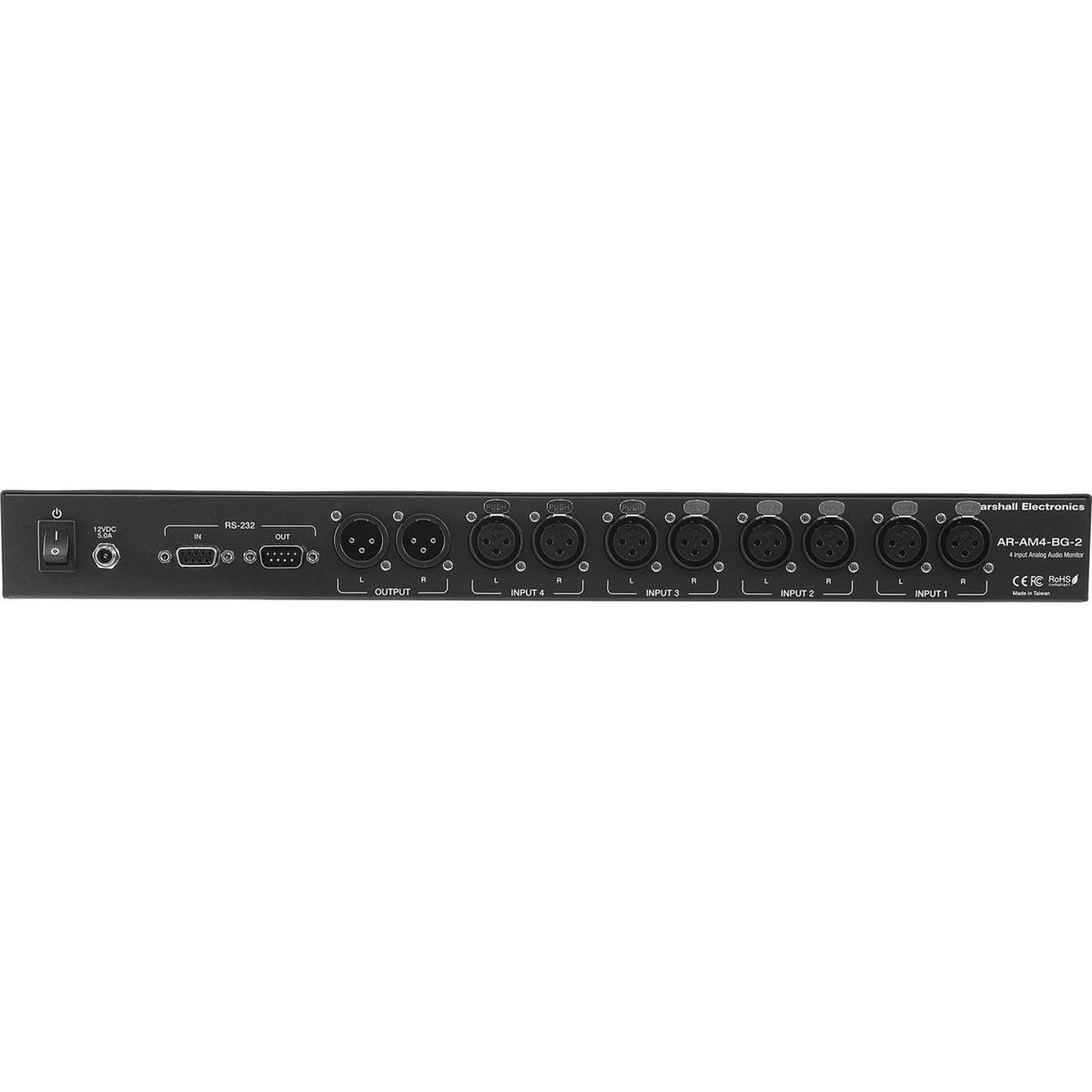 Marshall Electronics Professional Rackmount Multi-Channel Analog Audio Monitor System for Studio Recording & Live Sound Mixing