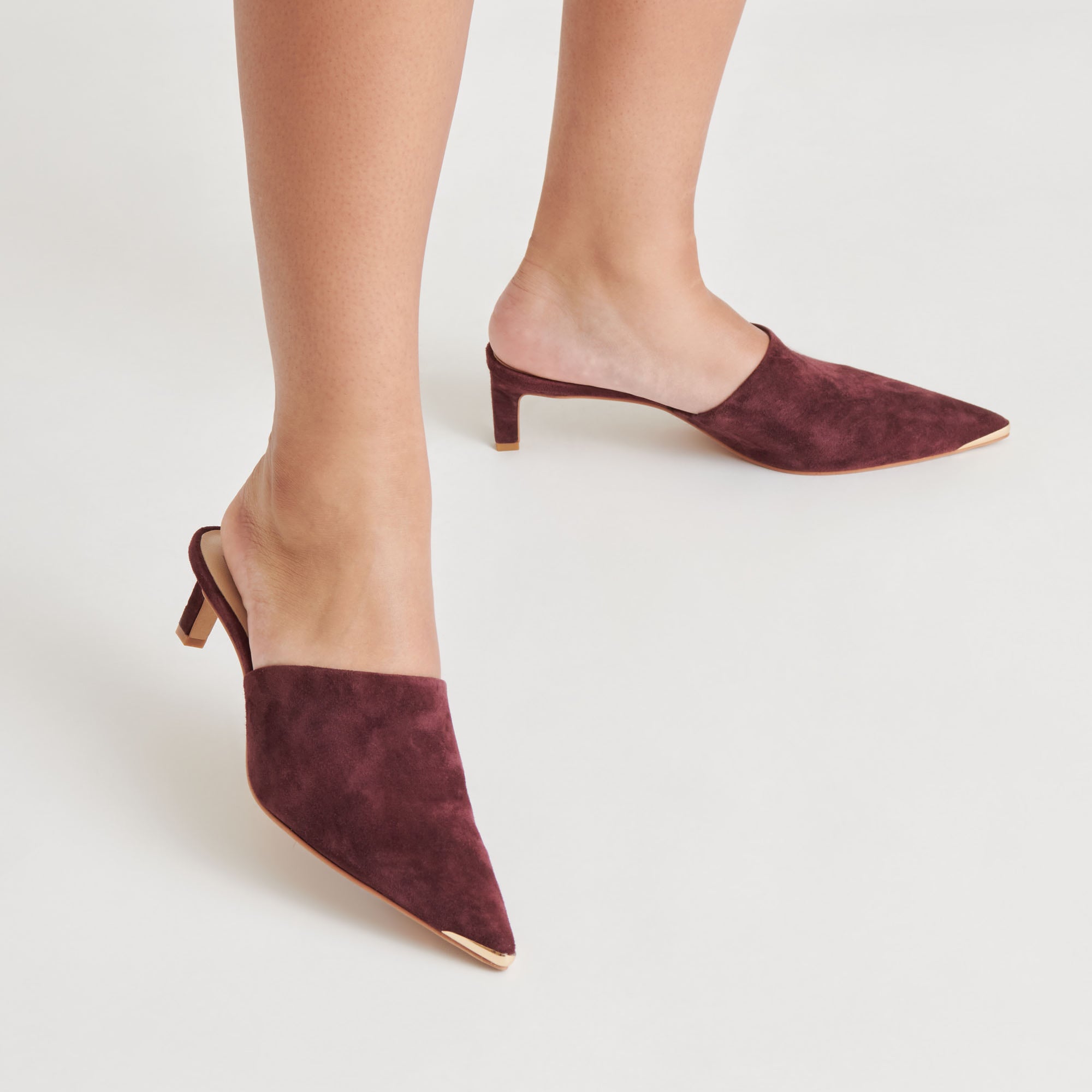 LEXY HEELS CRANBERRY SUEDE - Women's Comfortable High Heel Pumps for Work, Party & Evening Wear | Fashionable Dress Shoes for Women